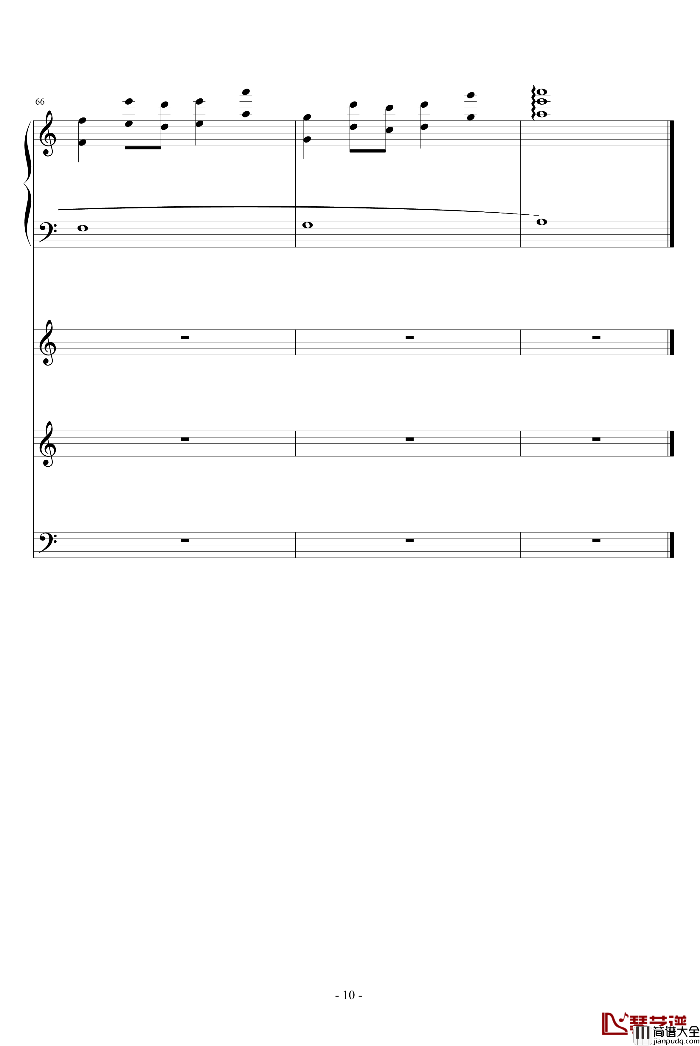 寻秦记插曲钢琴谱_赵国公主_影视