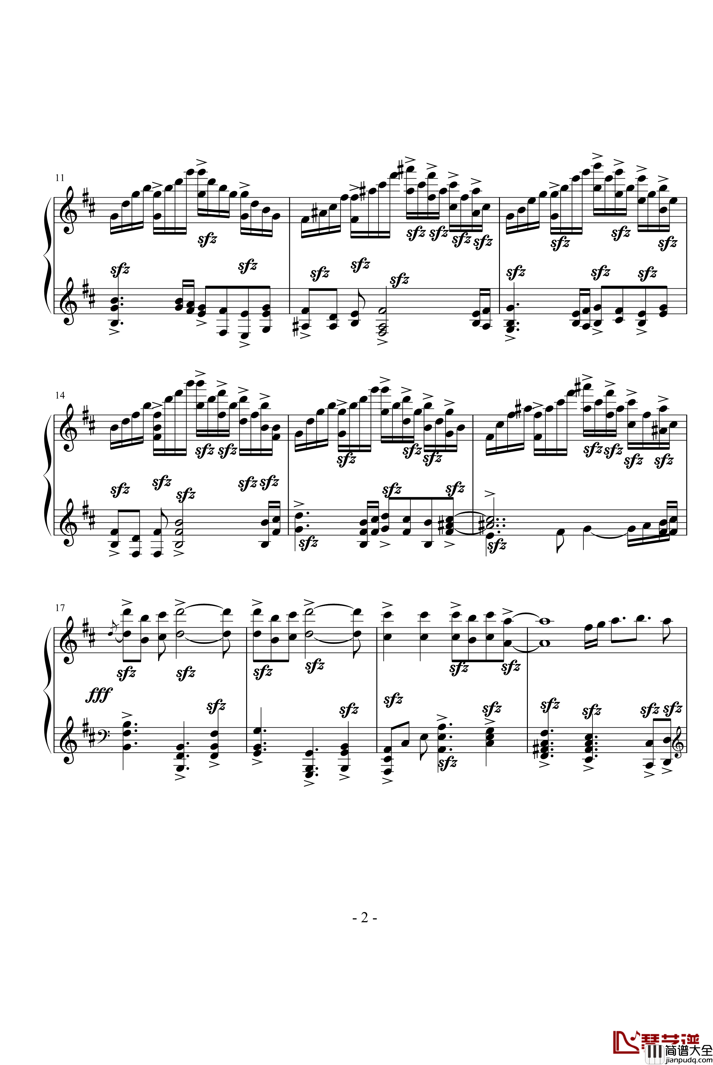 轩辕剑外传天之痕战斗曲钢琴谱_修罗界II_动漫影视