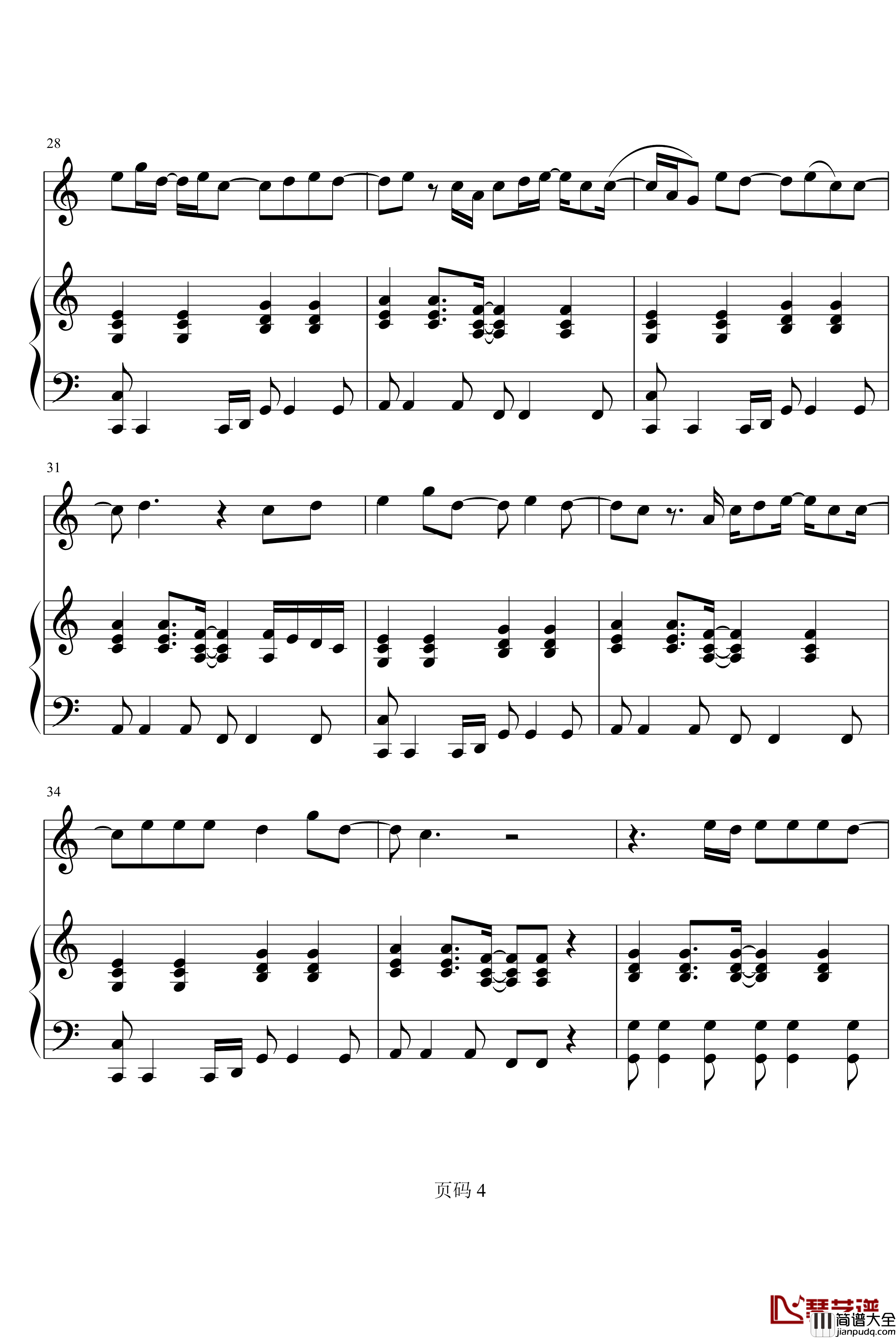 Miracle钢琴谱_Super_Junior