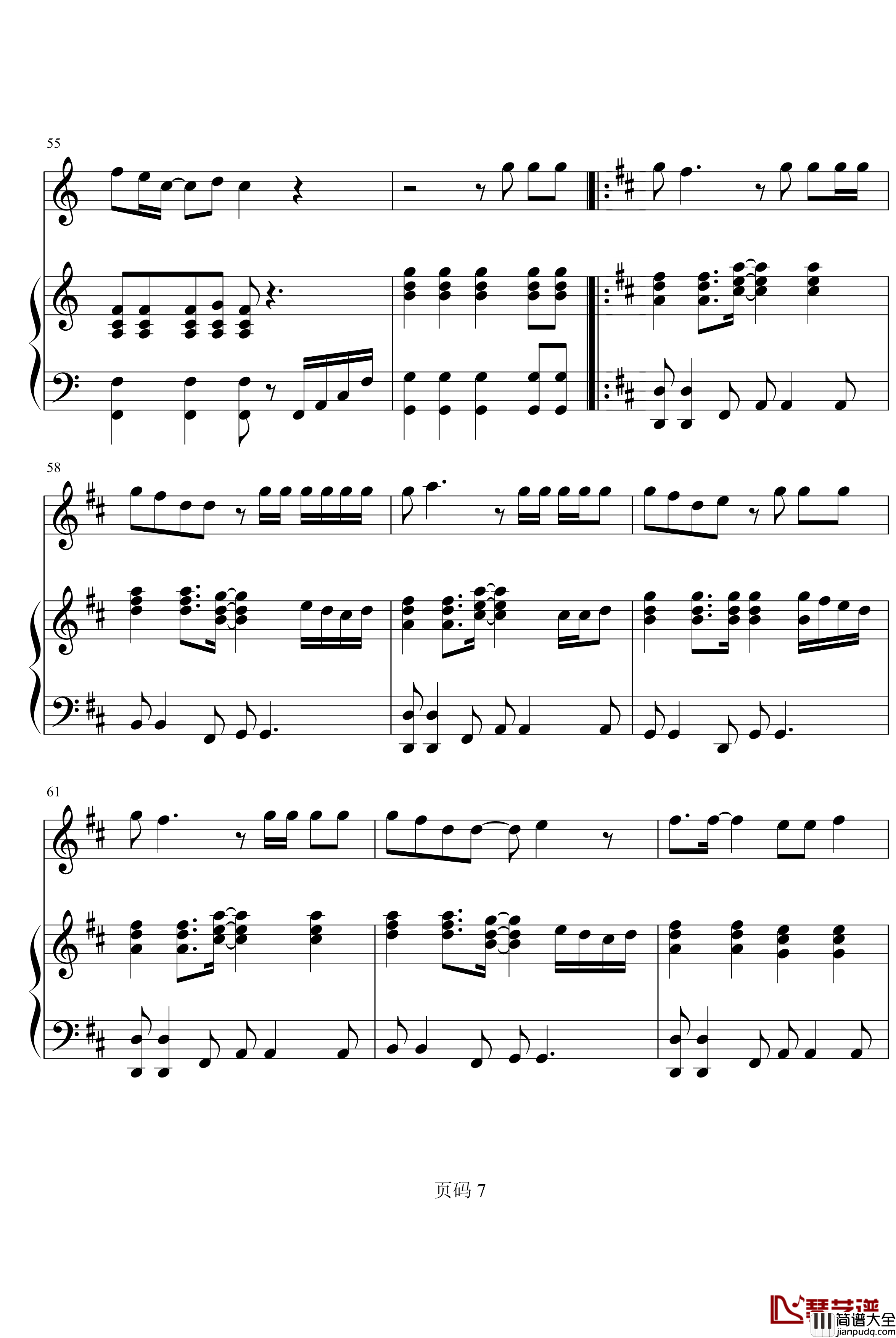 Miracle钢琴谱_Super_Junior