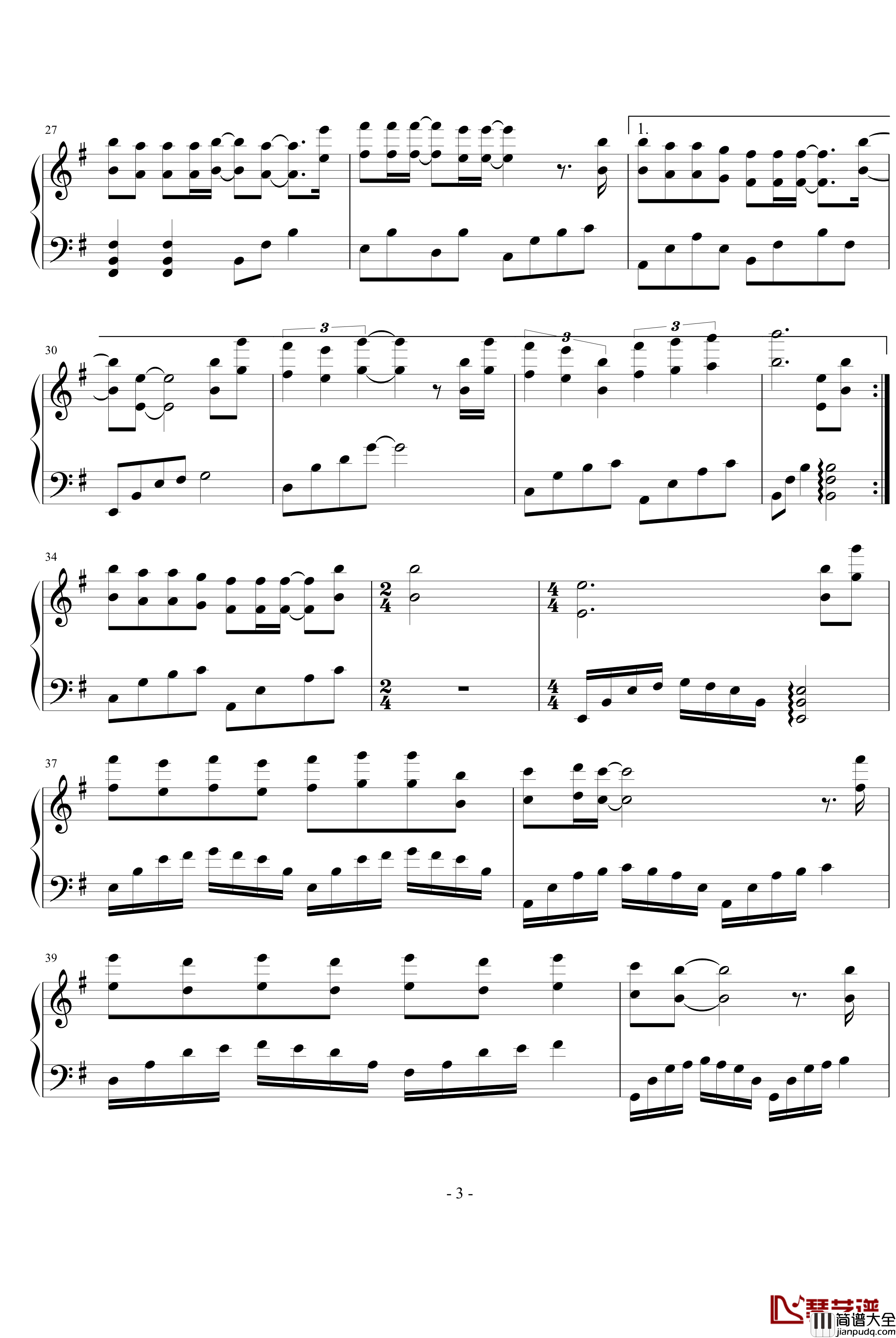 我们说好的钢琴谱_ㄣ珍ヤ惜々_张靓颖