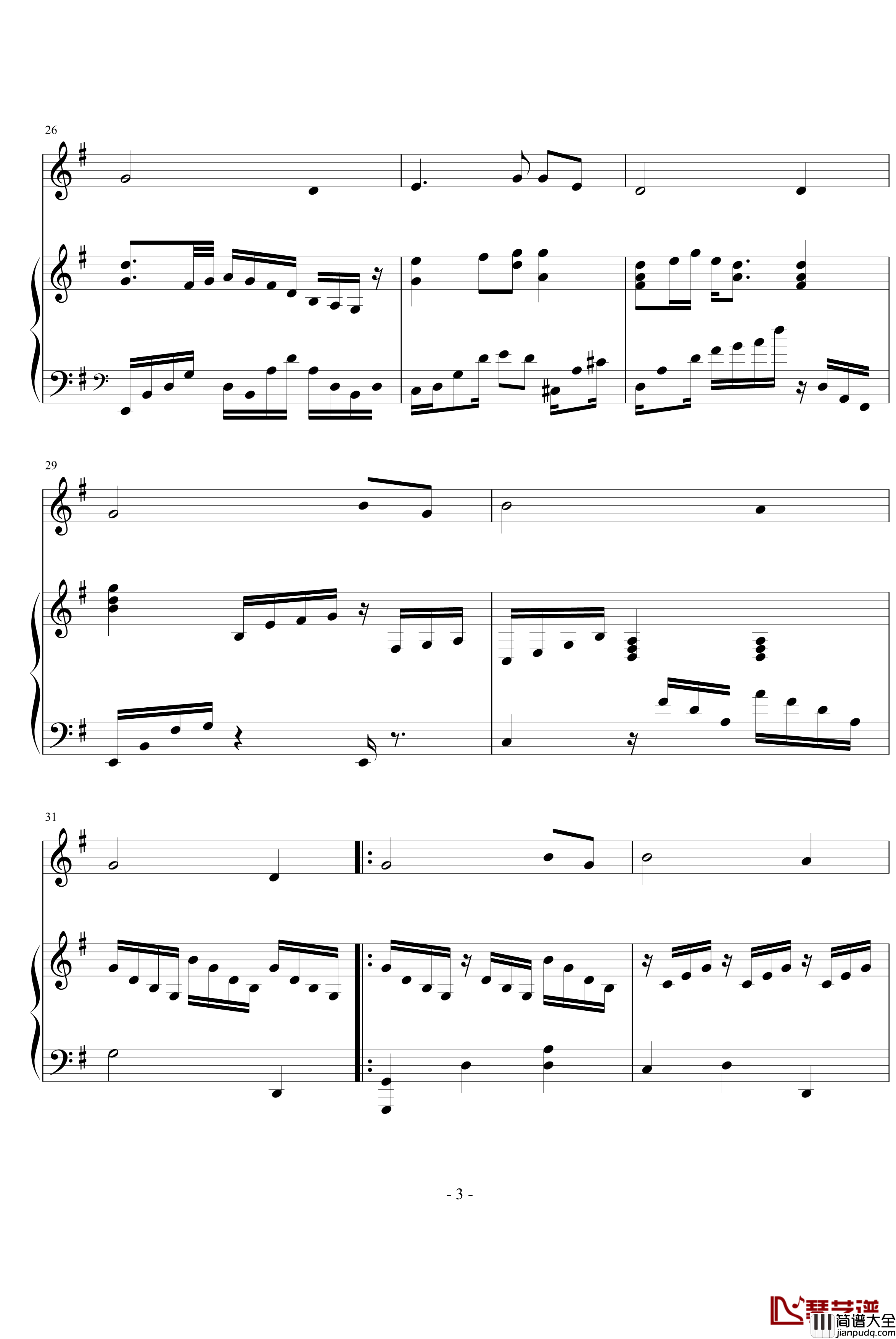 奇异恩典_李思琳_钢琴谱