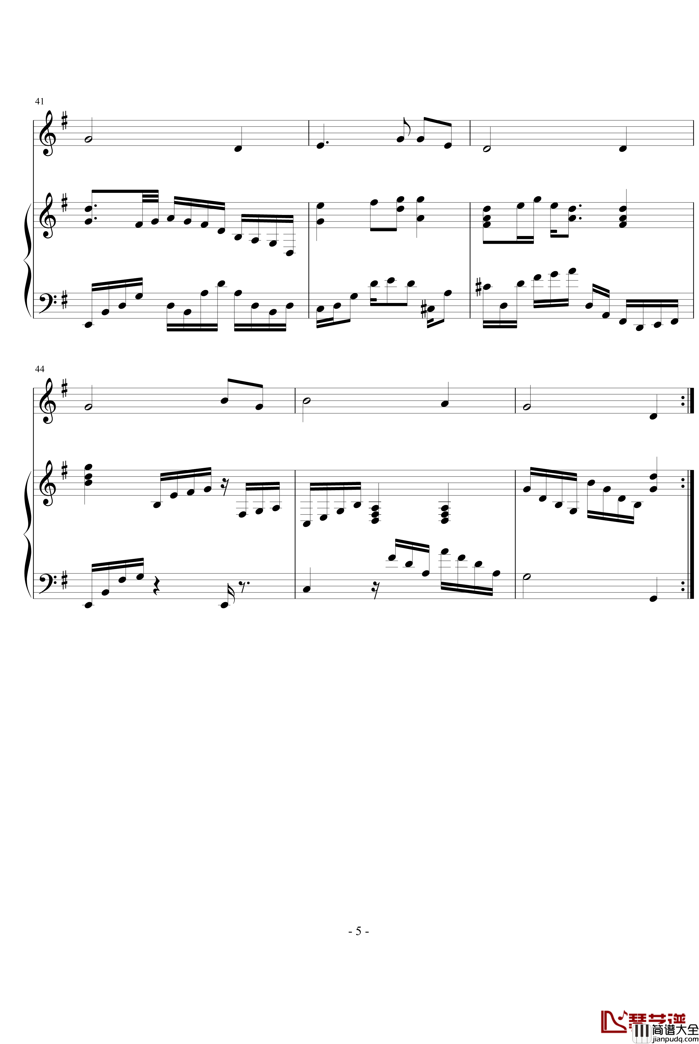 奇异恩典_李思琳_钢琴谱