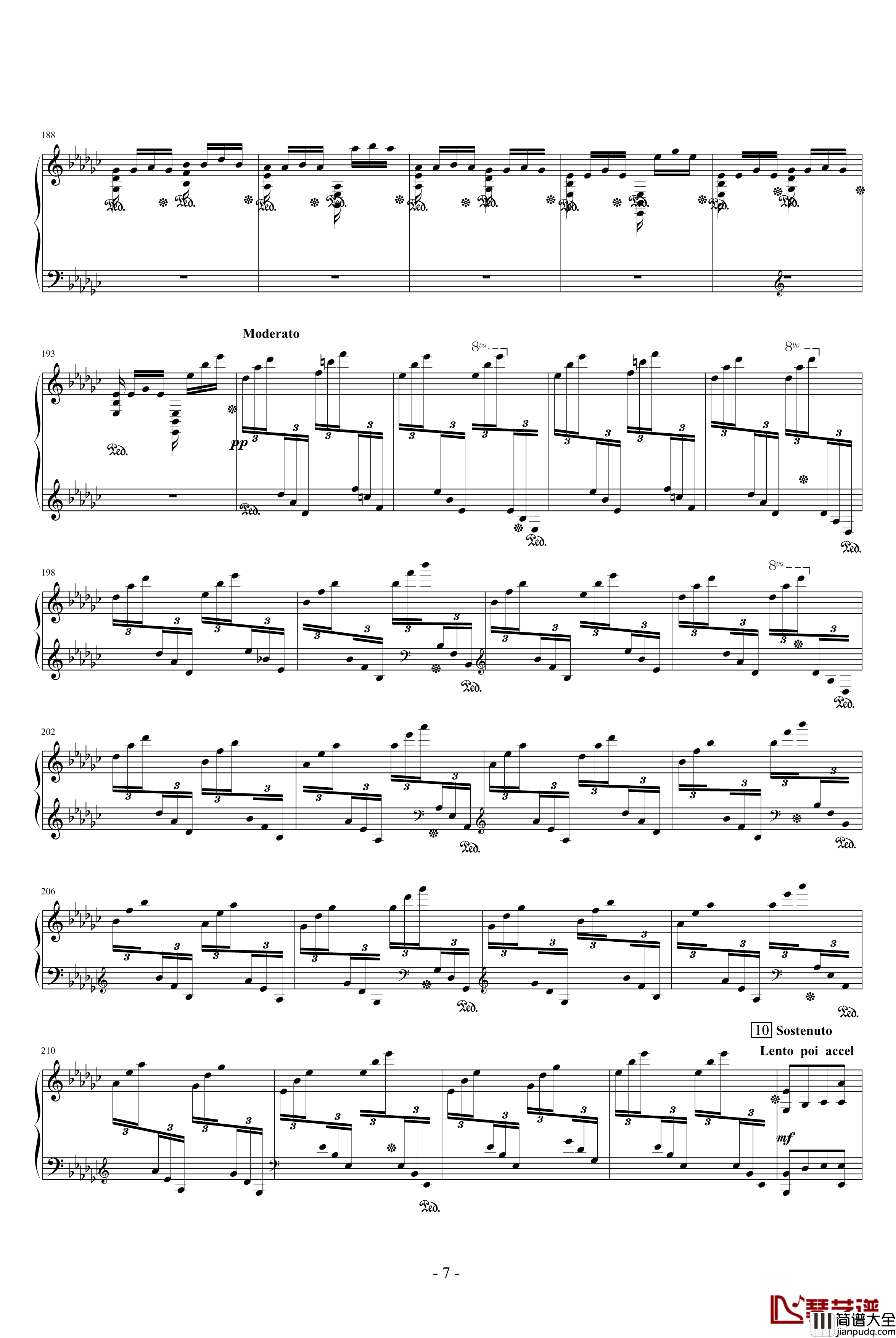 夕阳萧鼓钢琴谱_黎英海