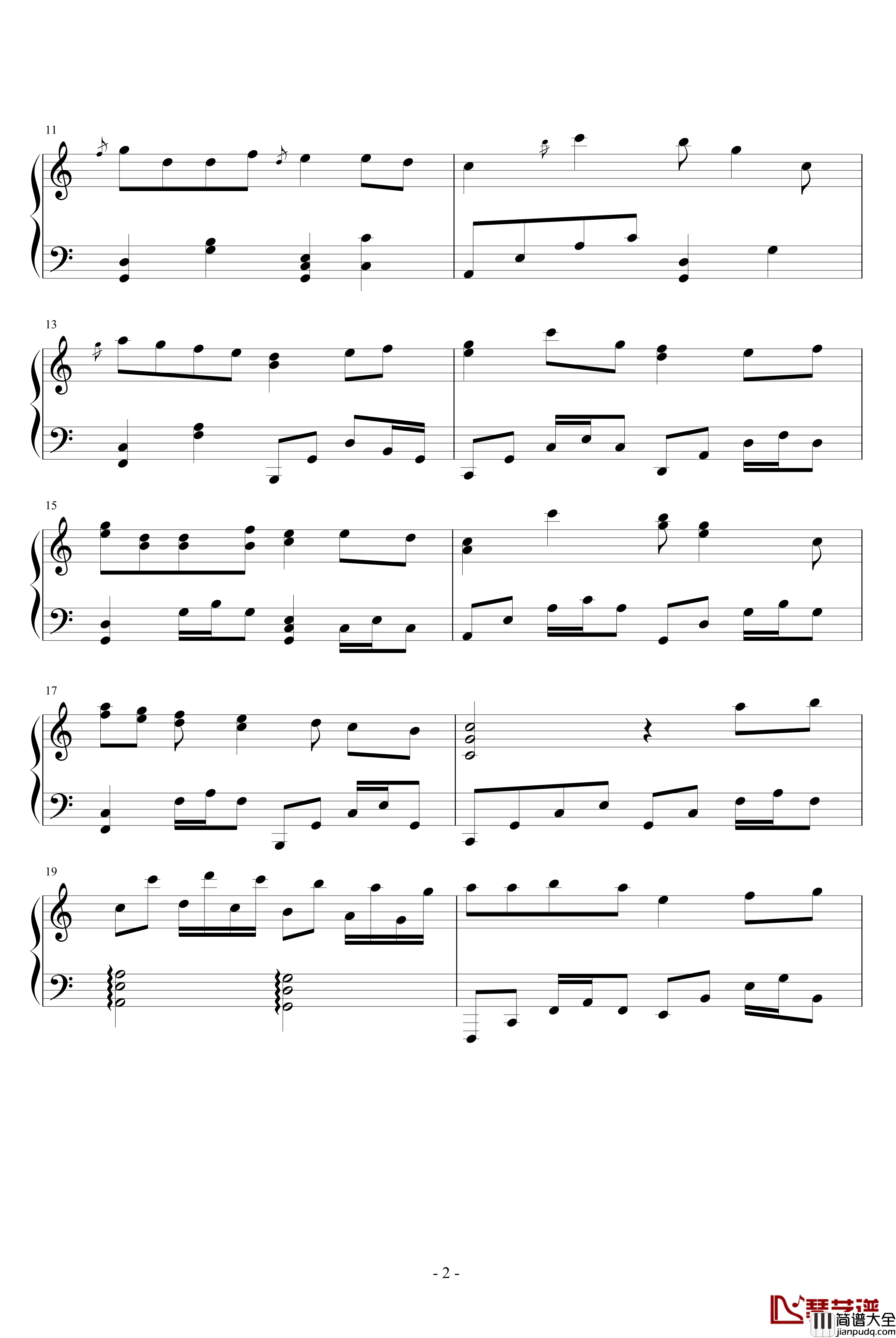 寻逝钢琴谱_V冲啊