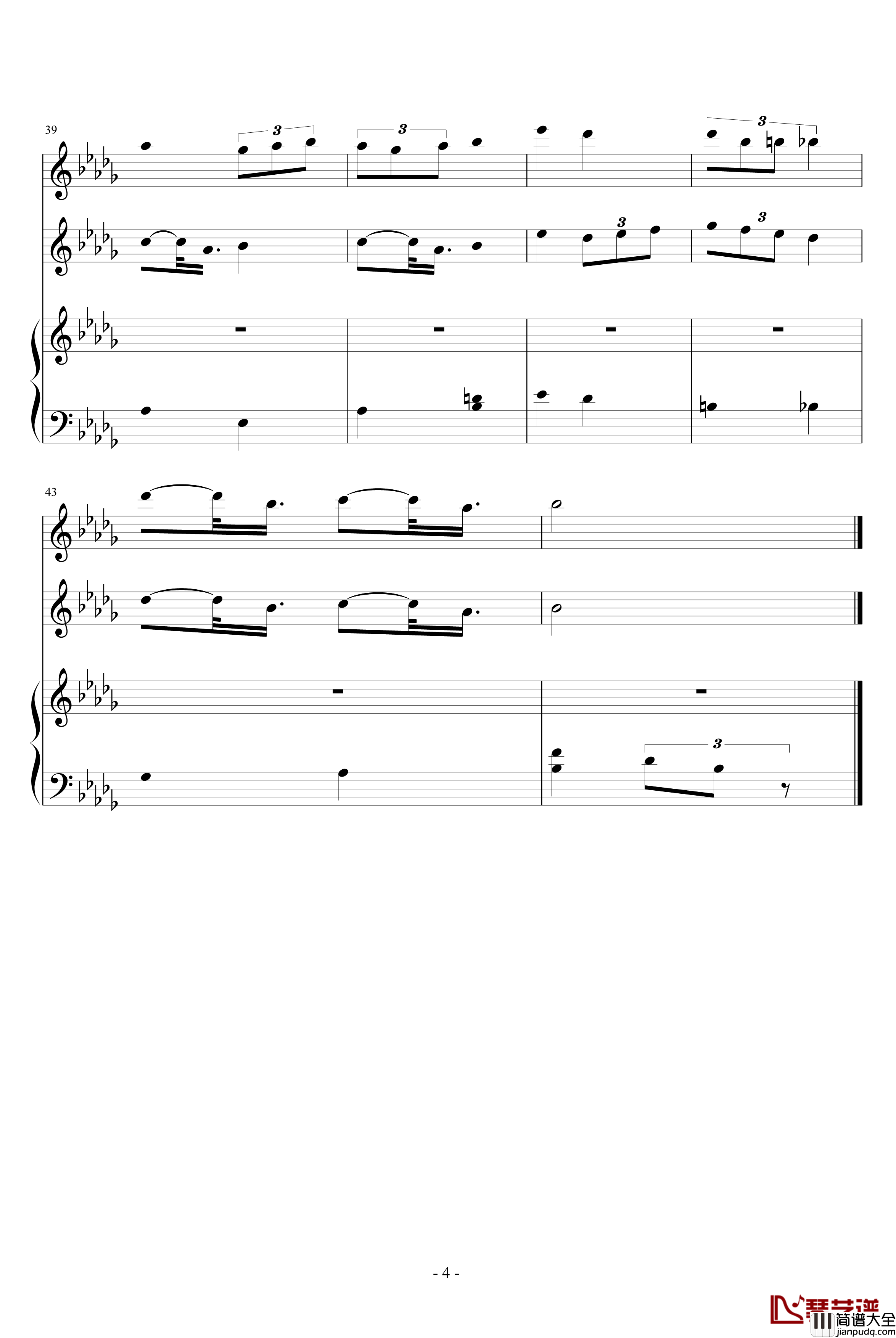 贝奥武夫插曲钢琴谱_Gently_As_She_Goes_影视