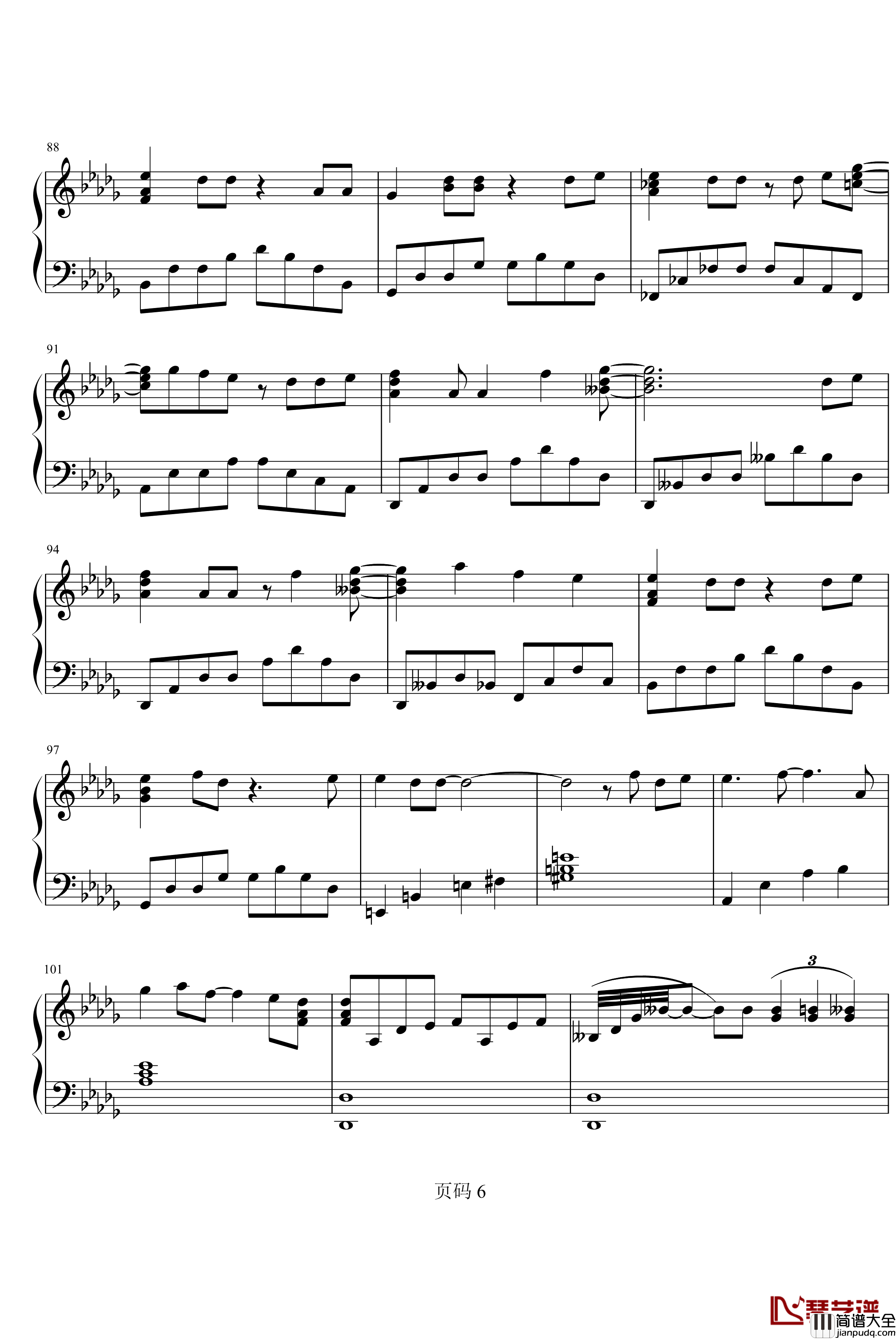 Only_Love钢琴谱_Super_Junior