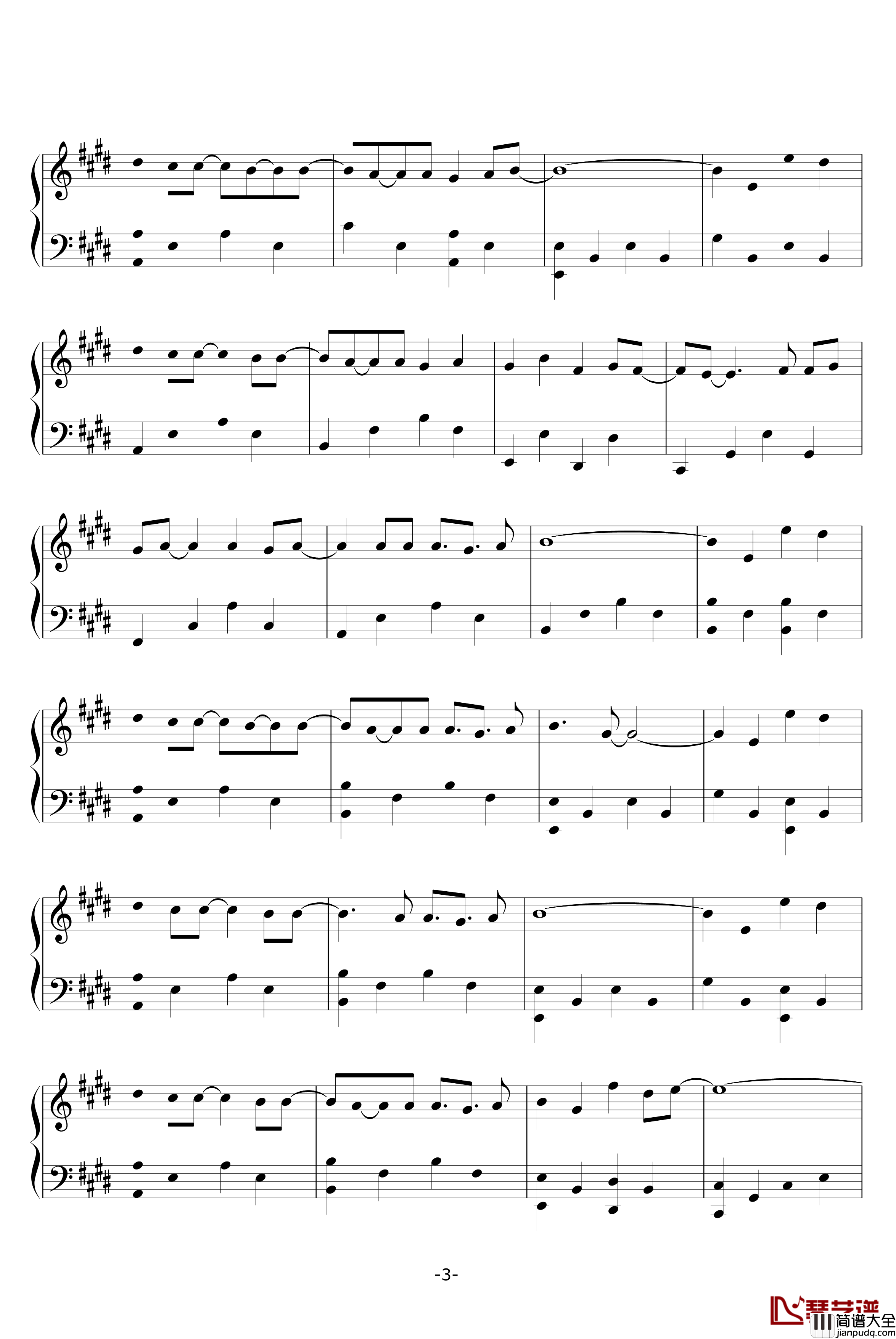 宏愿钢琴谱_周柏豪