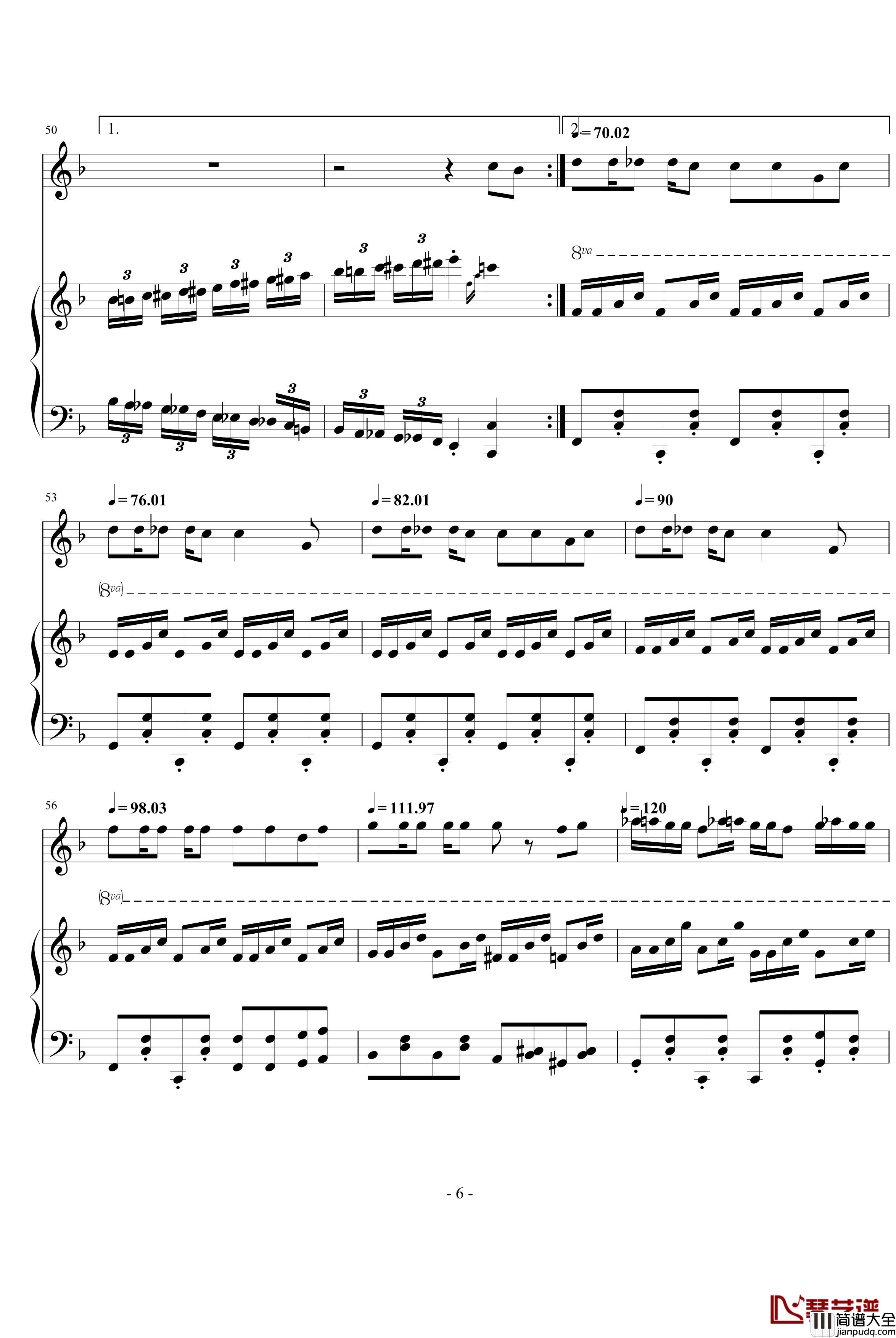 魔术先生钢琴谱_钢琴弹唱谱_周杰伦