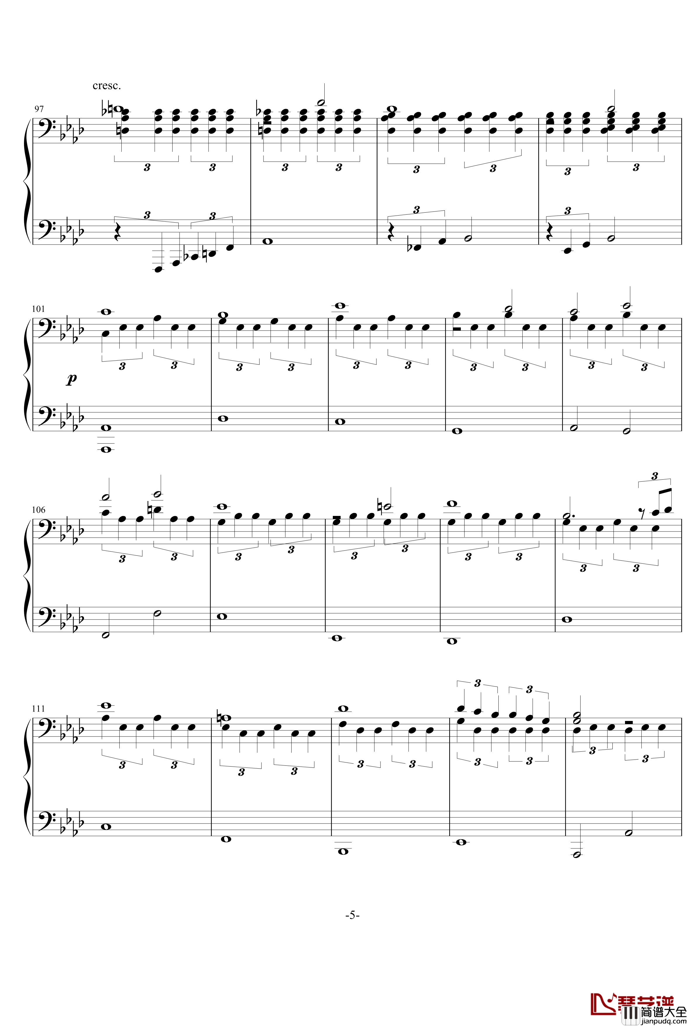 悲怆钢琴谱_贝多芬_beethoven