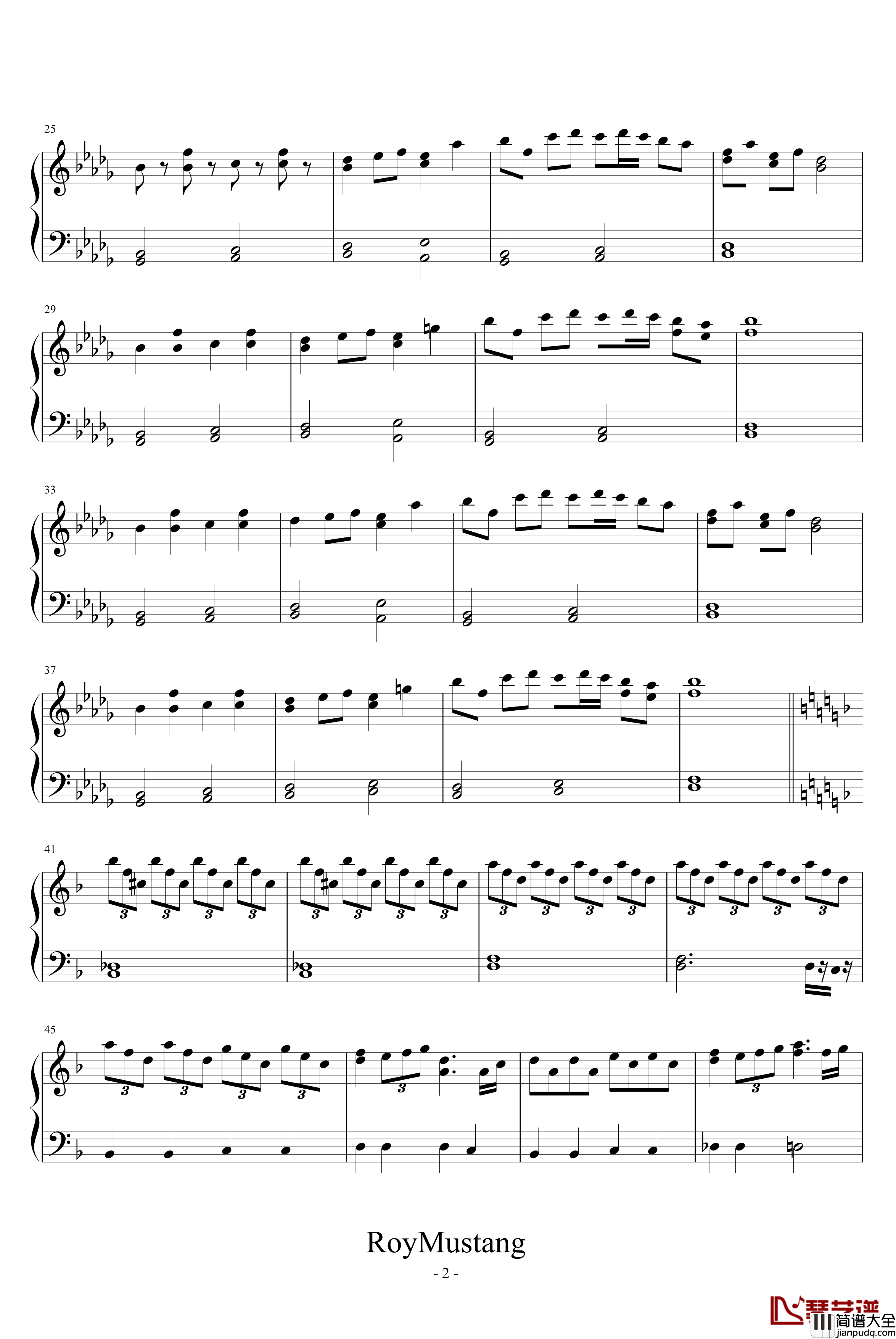 U.N.オーエンは彼女なのか钢琴谱_动漫影视_东方红魔乡