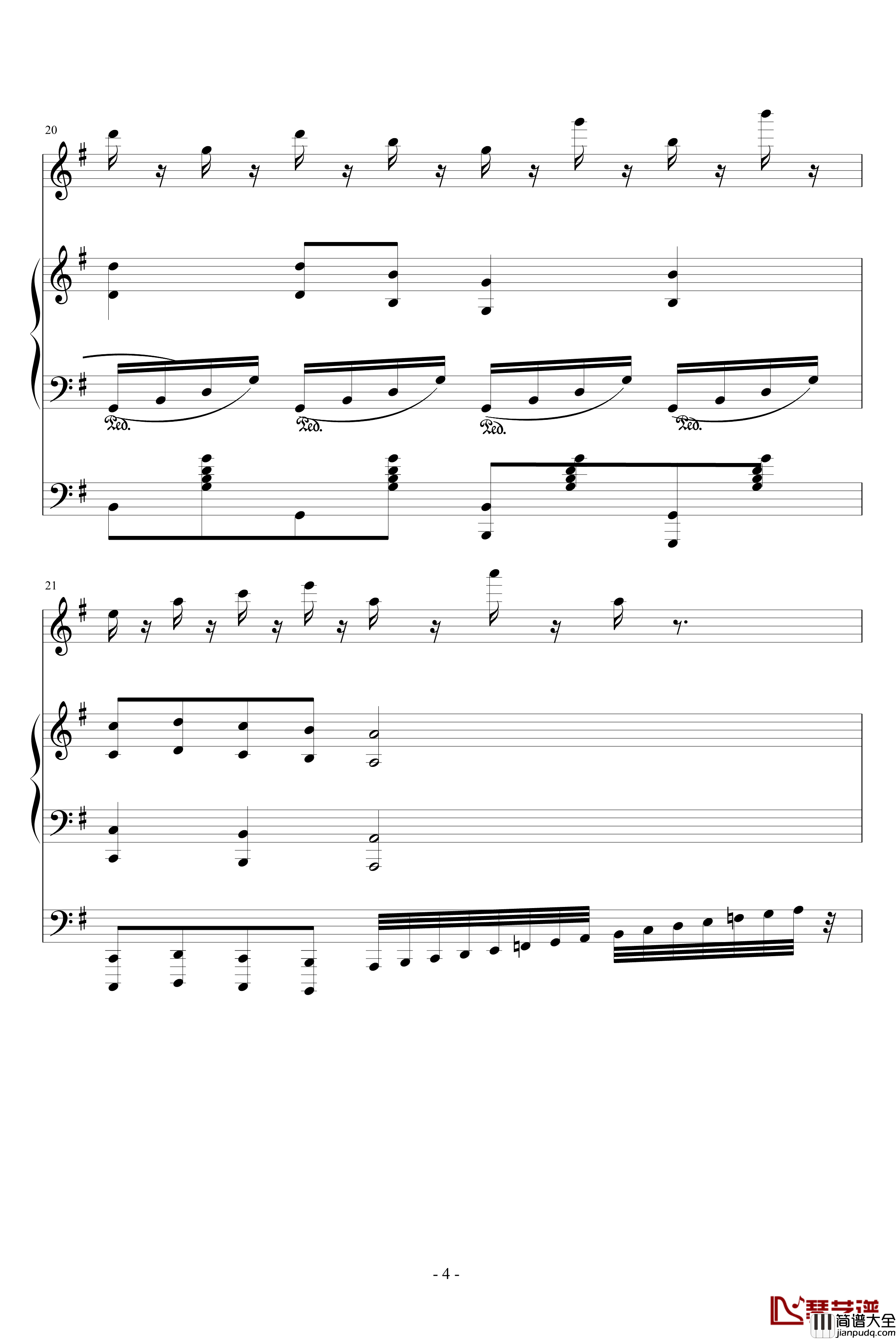 Butterfly_Dance钢琴谱_蝶の舞_DJ兔子舞