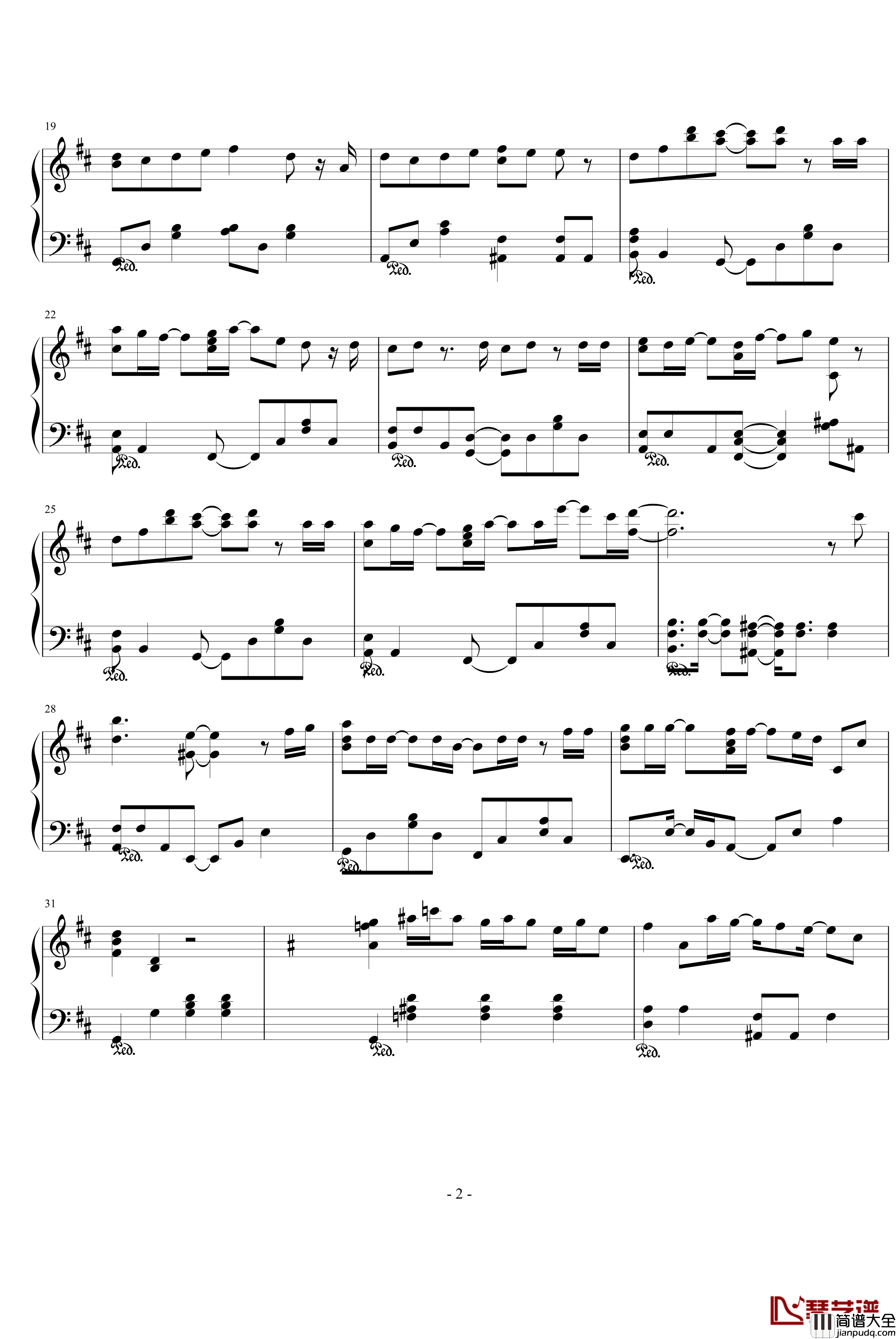 heavenly_days钢琴谱_影视