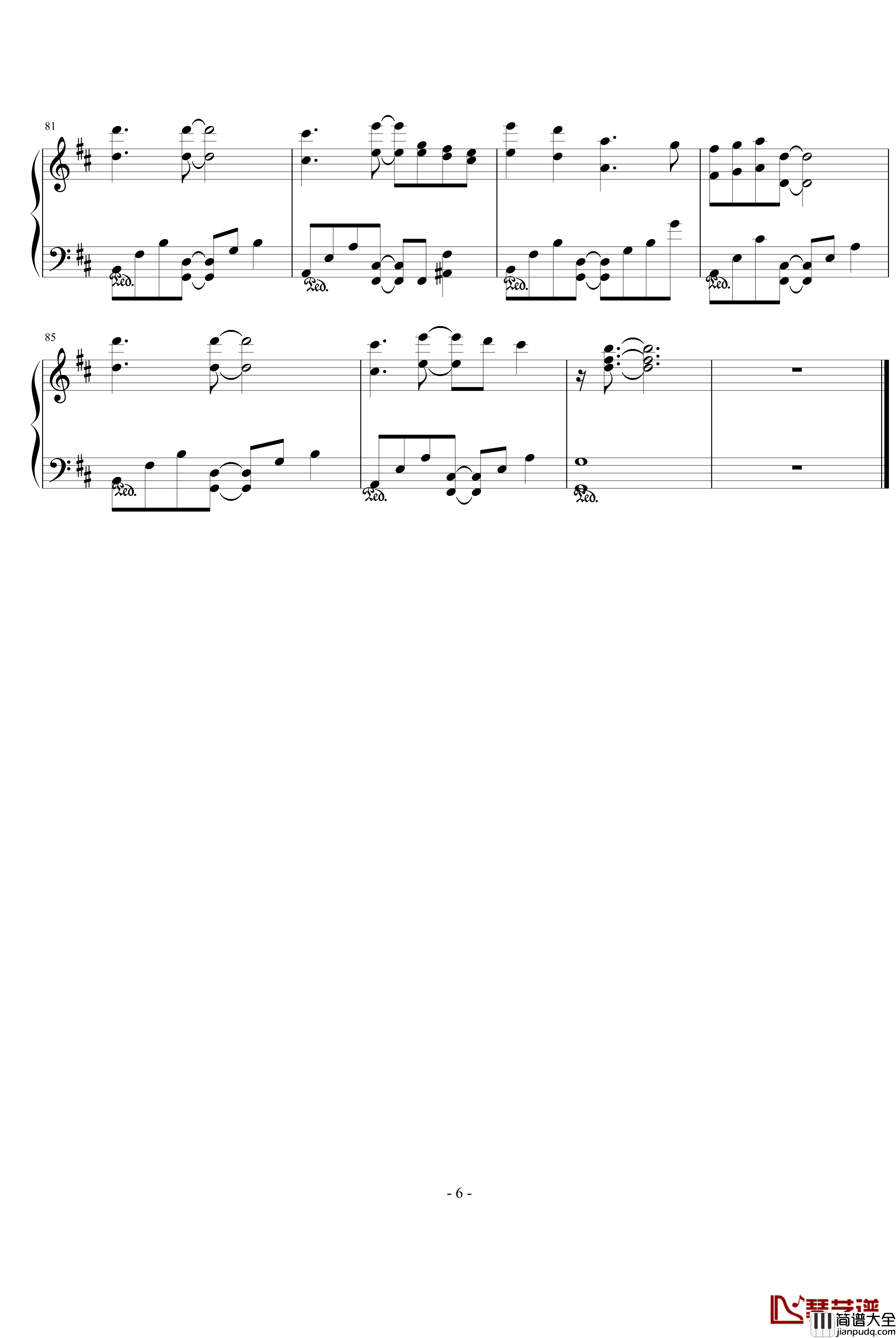 heavenly_days钢琴谱_影视