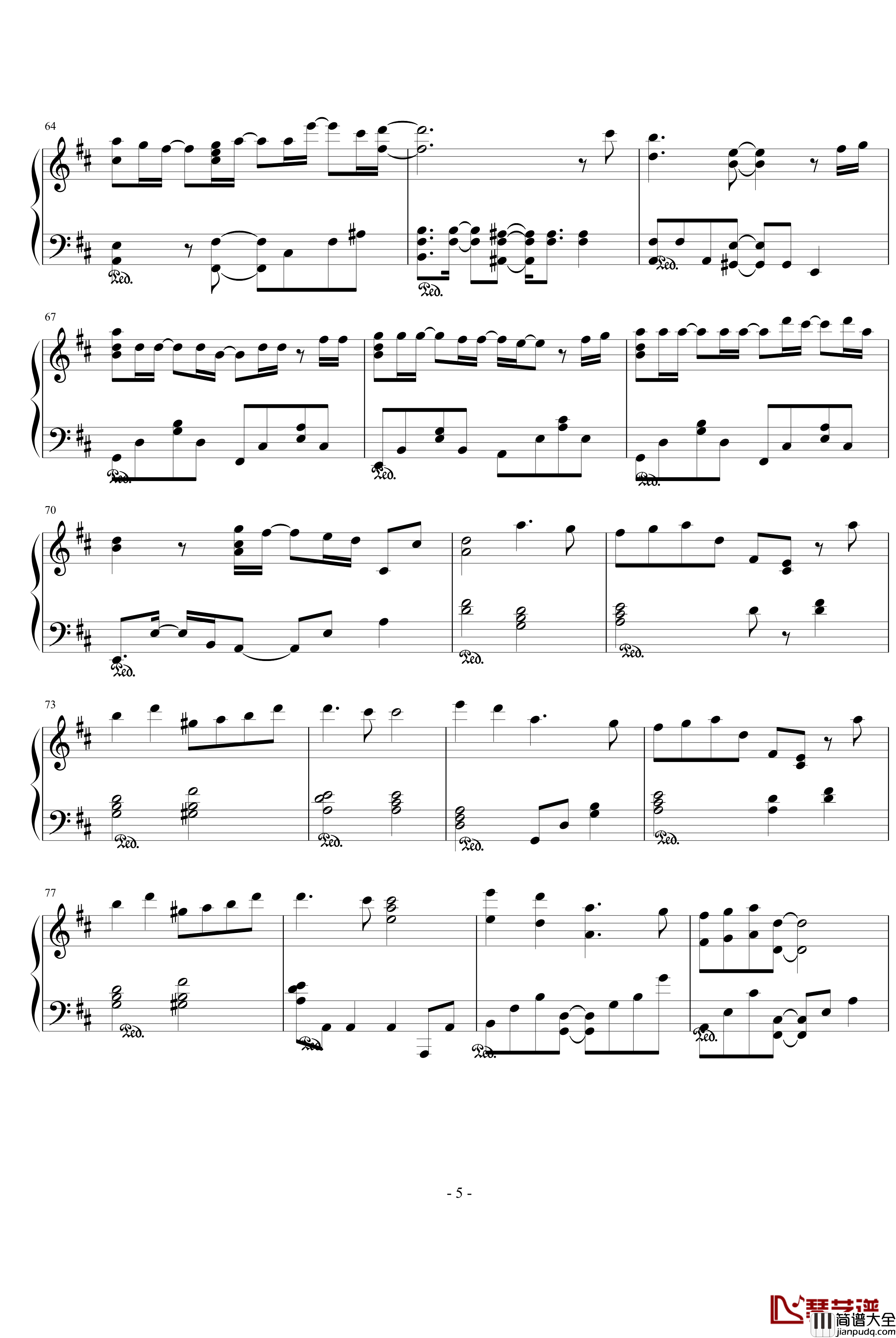 heavenly_days钢琴谱_影视