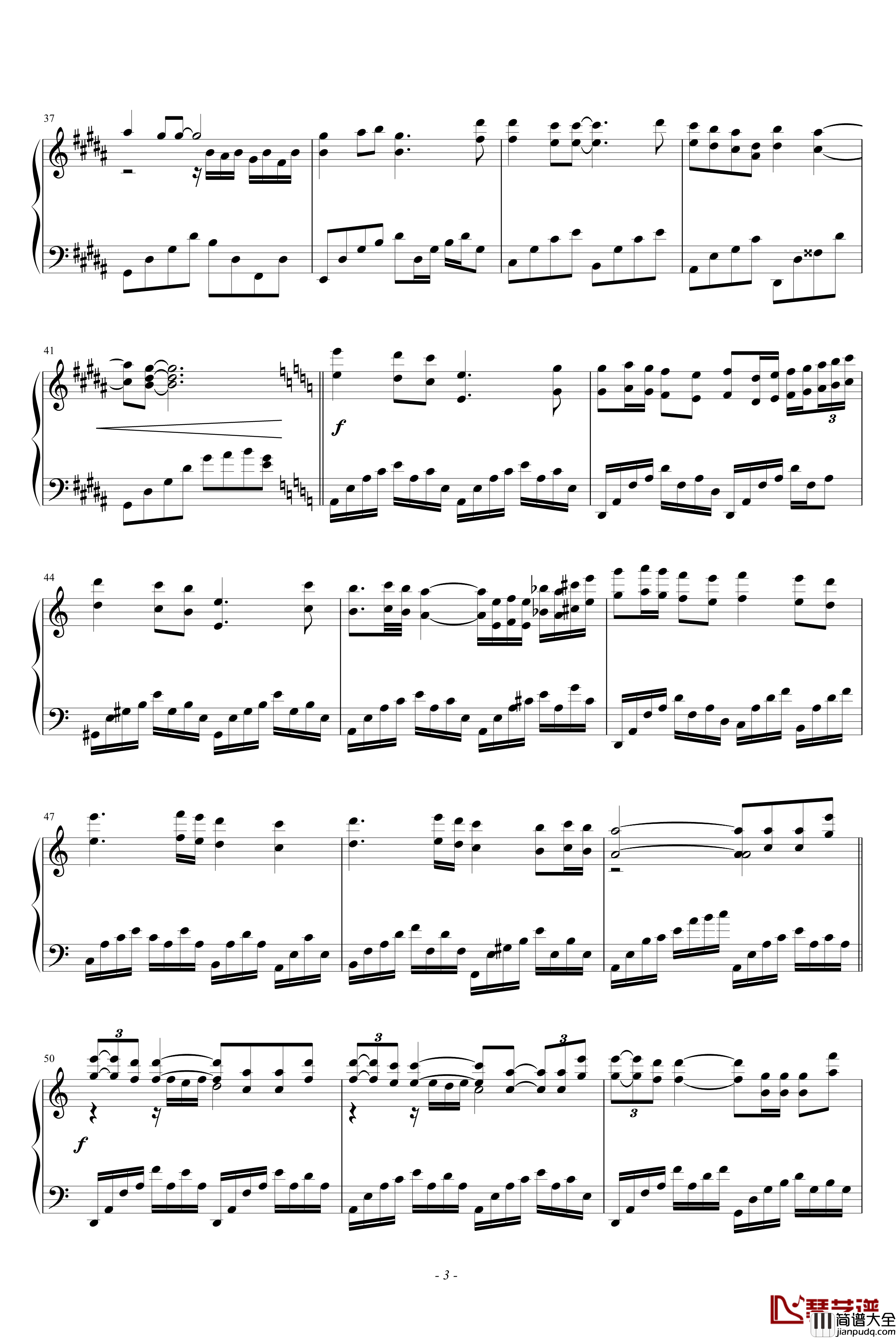 一如往昔钢琴谱_姜育恒