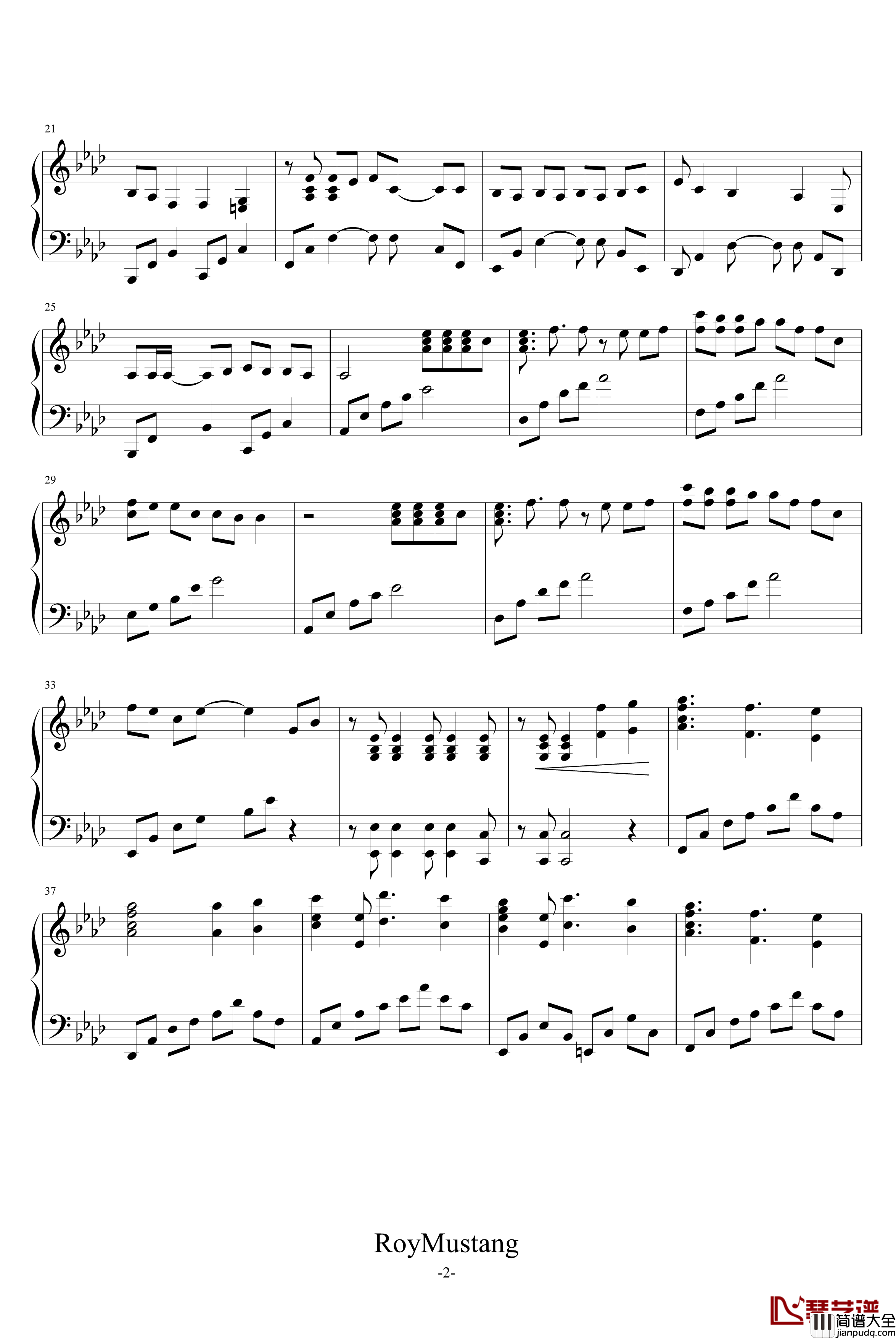 Uninstall钢琴谱_地球防卫少年_动漫影视