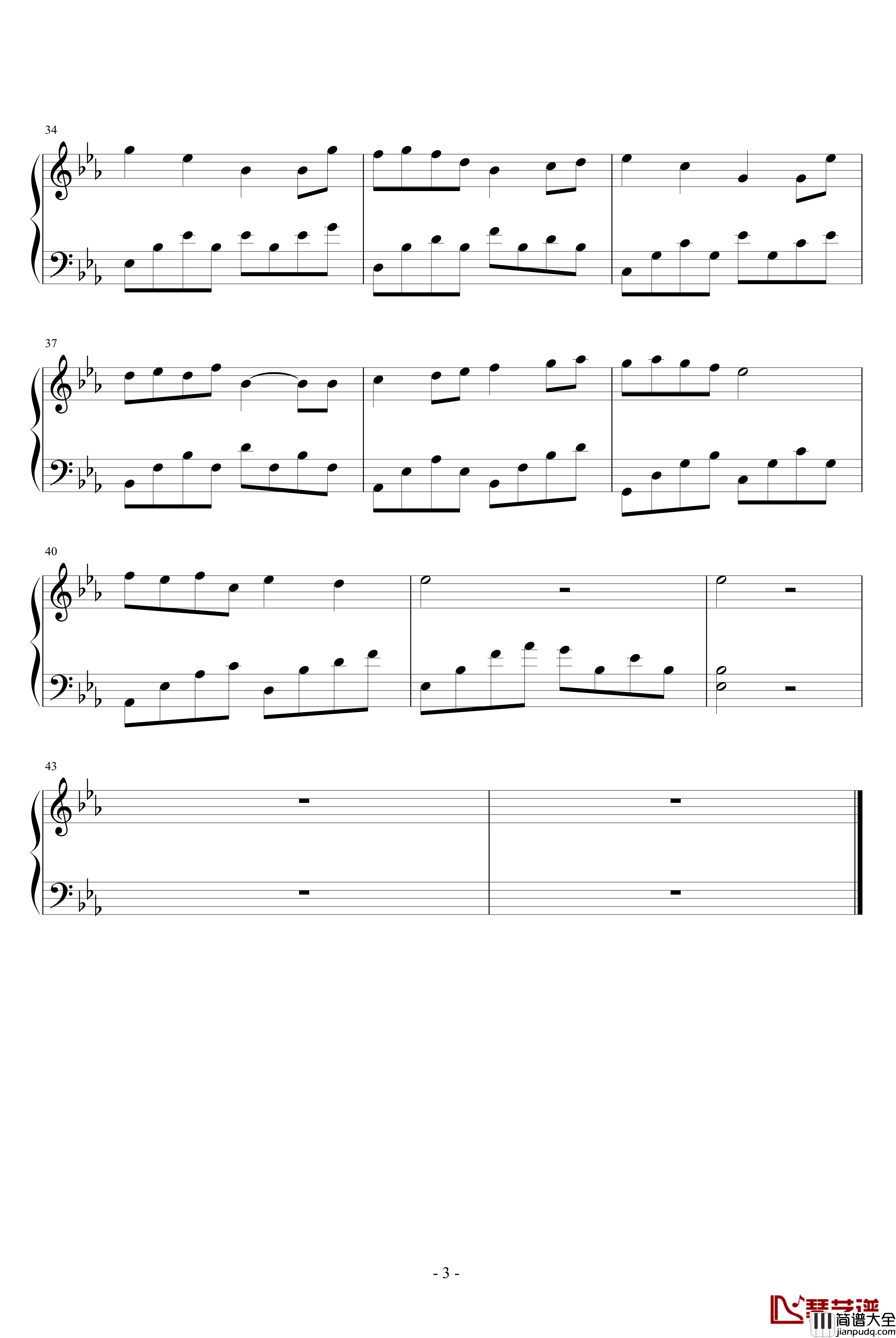 小酒窝钢琴谱_林俊杰