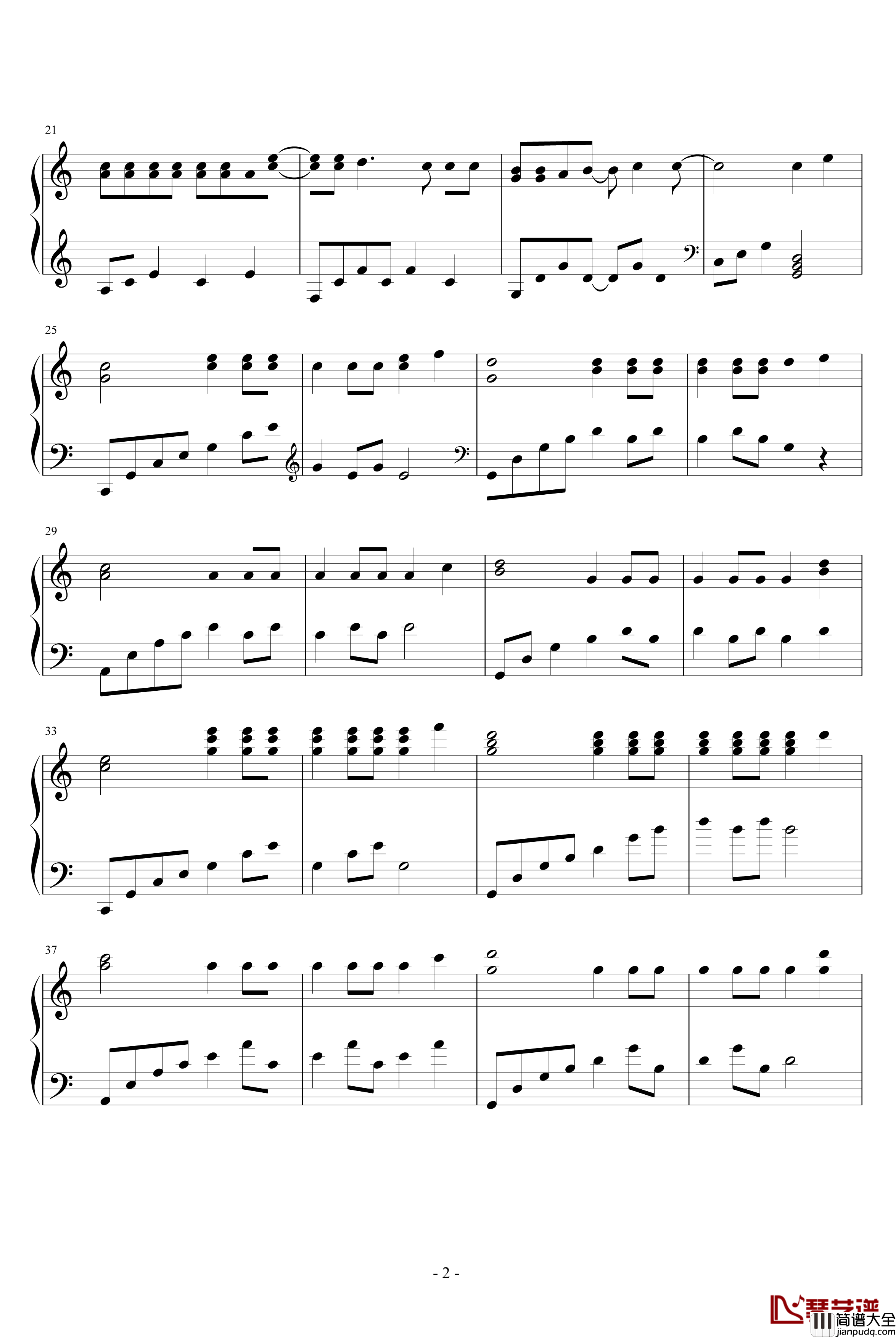 そばにいるね钢琴谱_青山テルマ