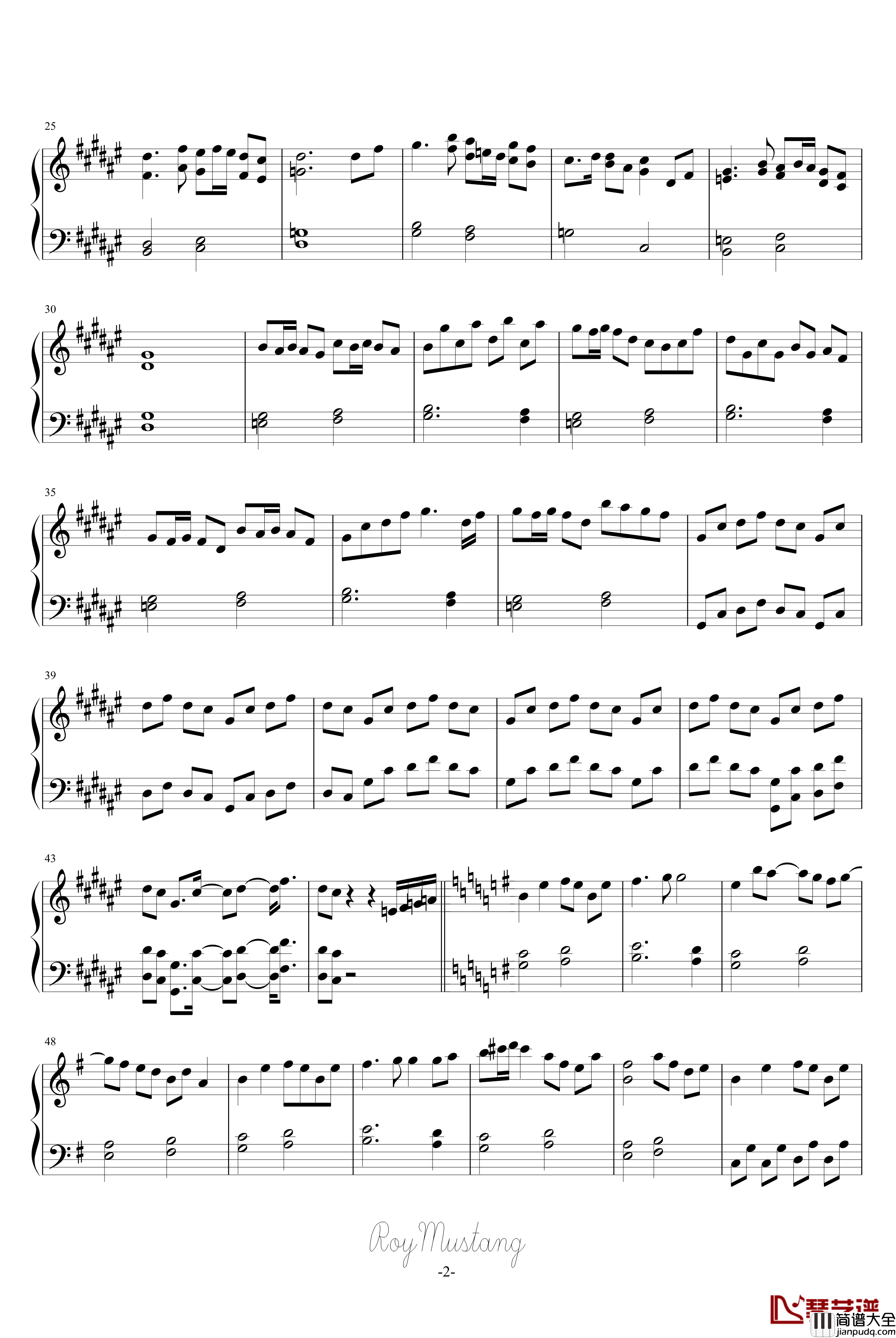 History_of_the_Moon钢琴谱_千年幻想郷_动漫影视_东方永夜抄