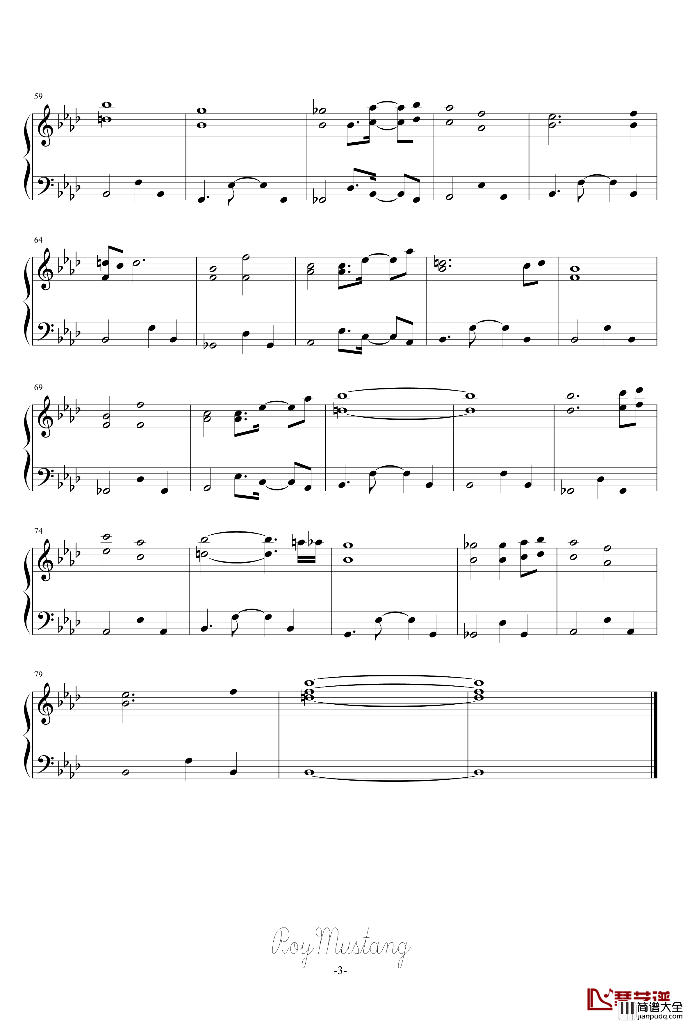 最も澄みわたる空と海钢琴谱_动漫影视_卯酉東海道