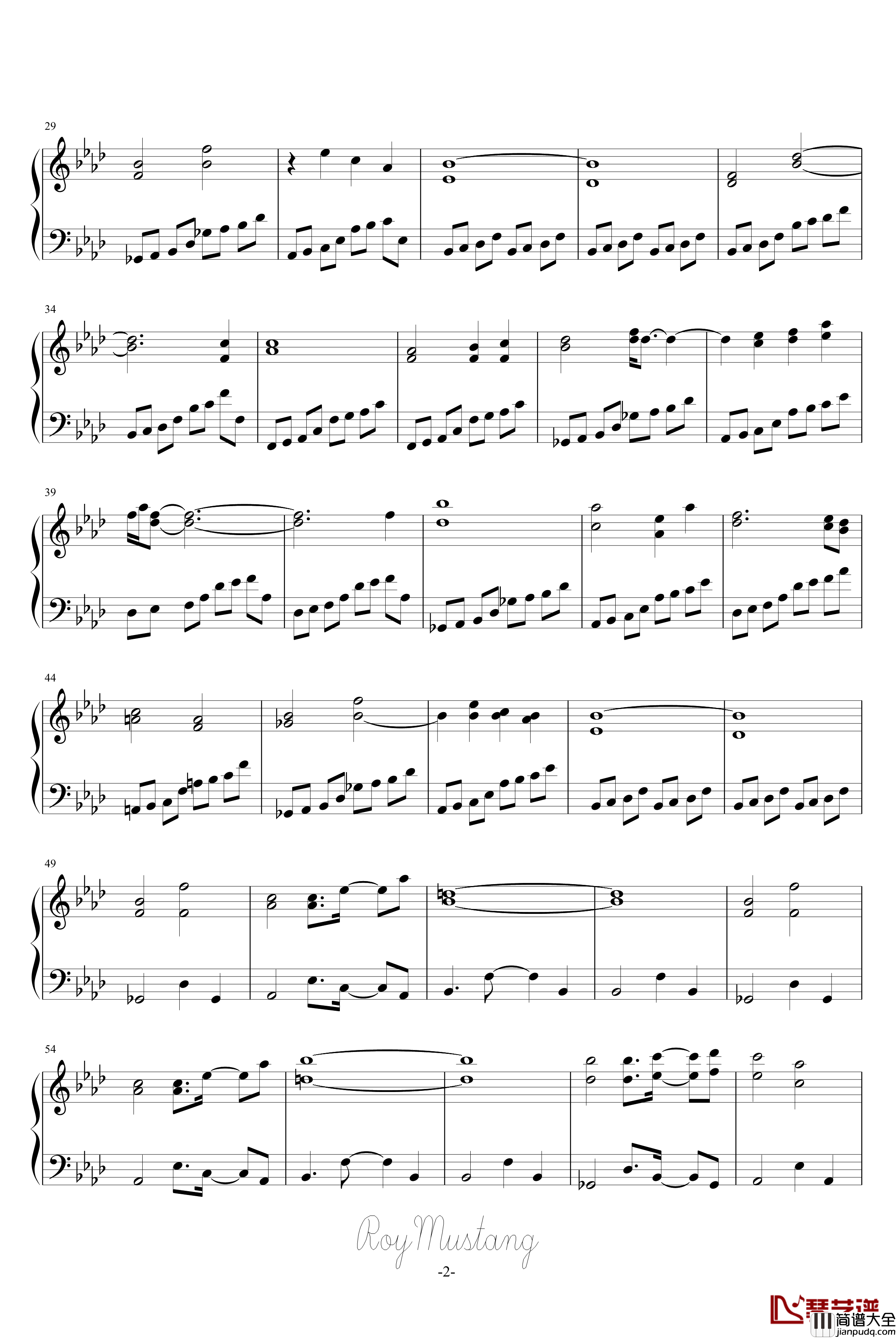 最も澄みわたる空と海钢琴谱_动漫影视_卯酉東海道