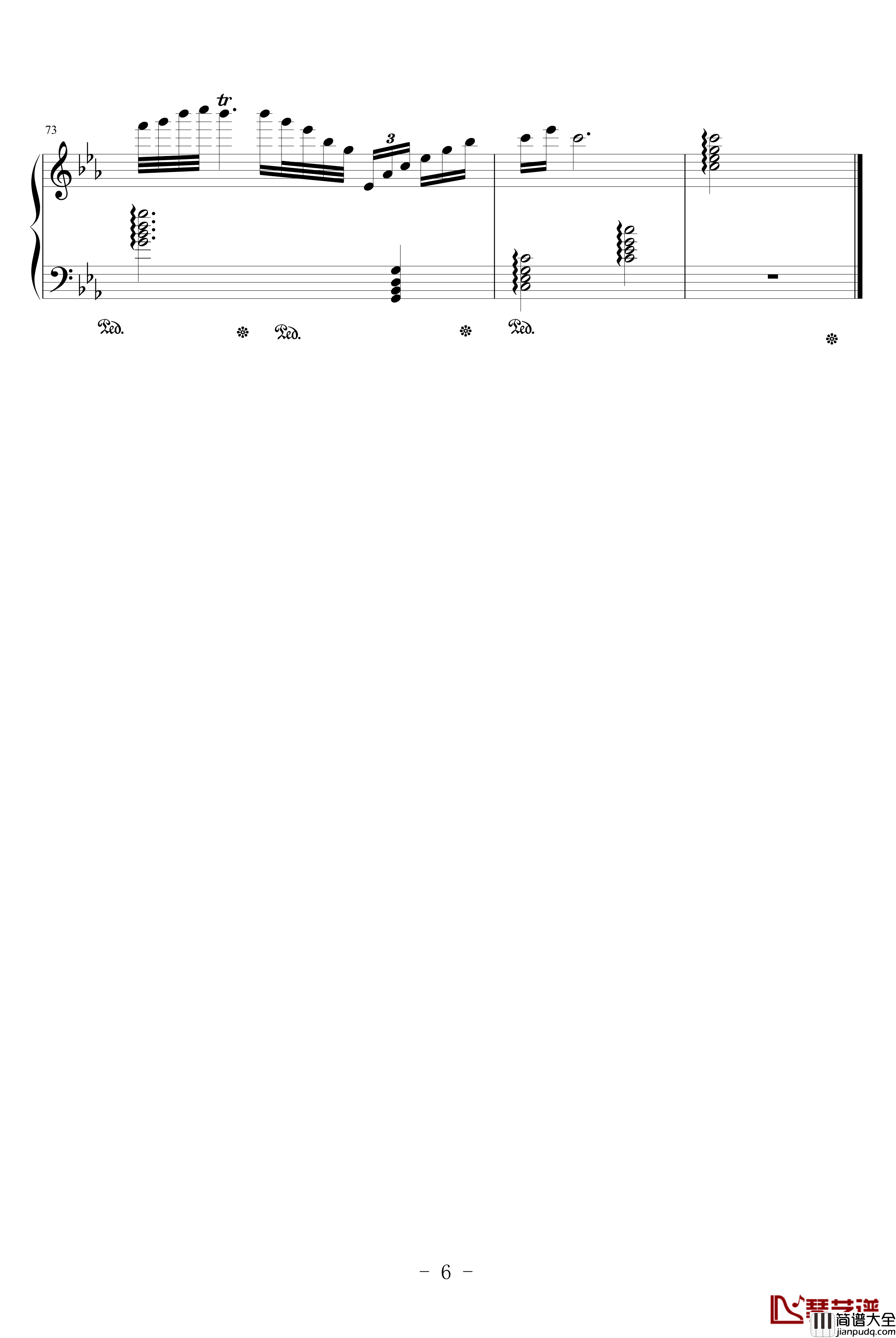 疏楼龙宿钢琴谱_游戏