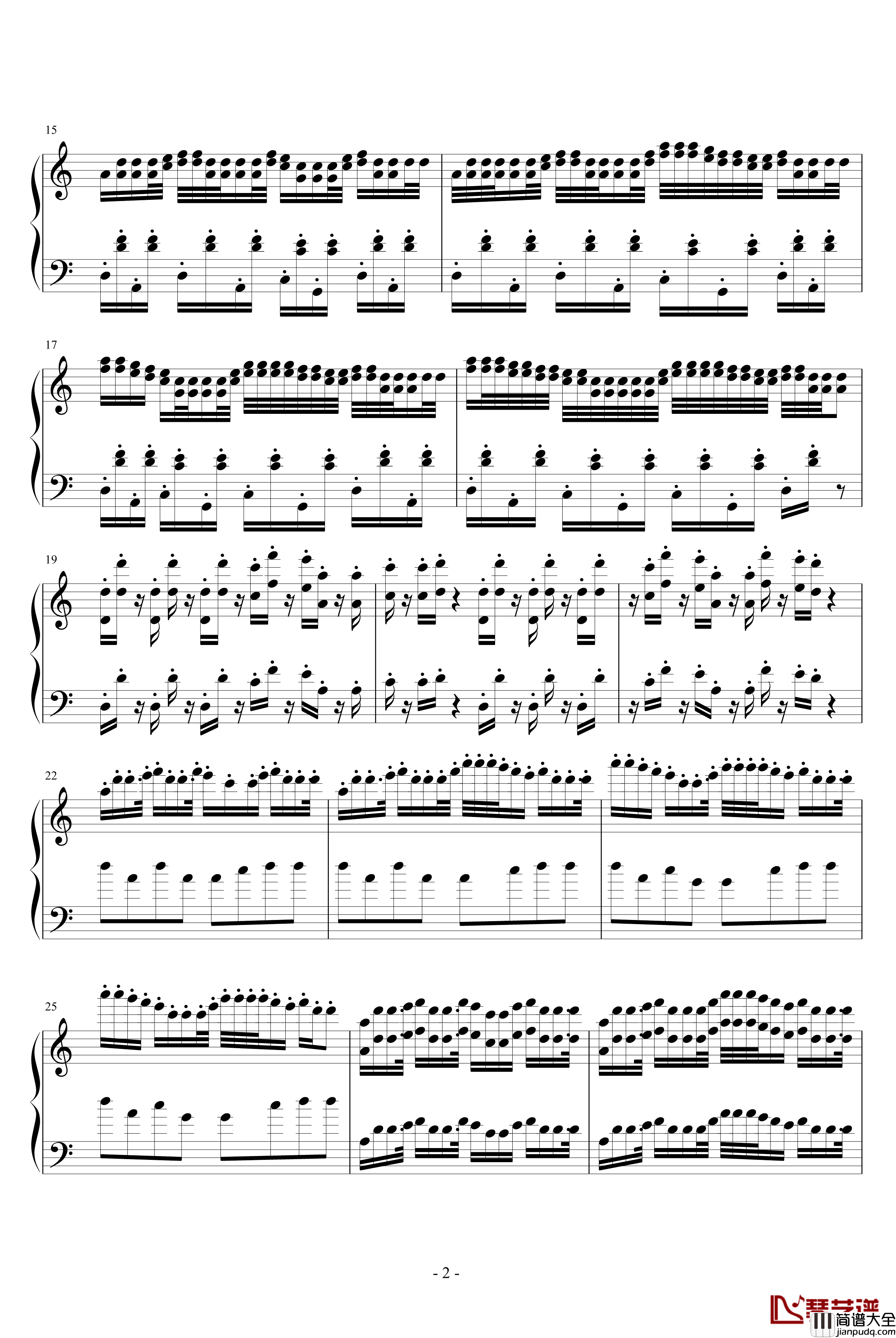 甩葱歌钢琴谱_动漫影视