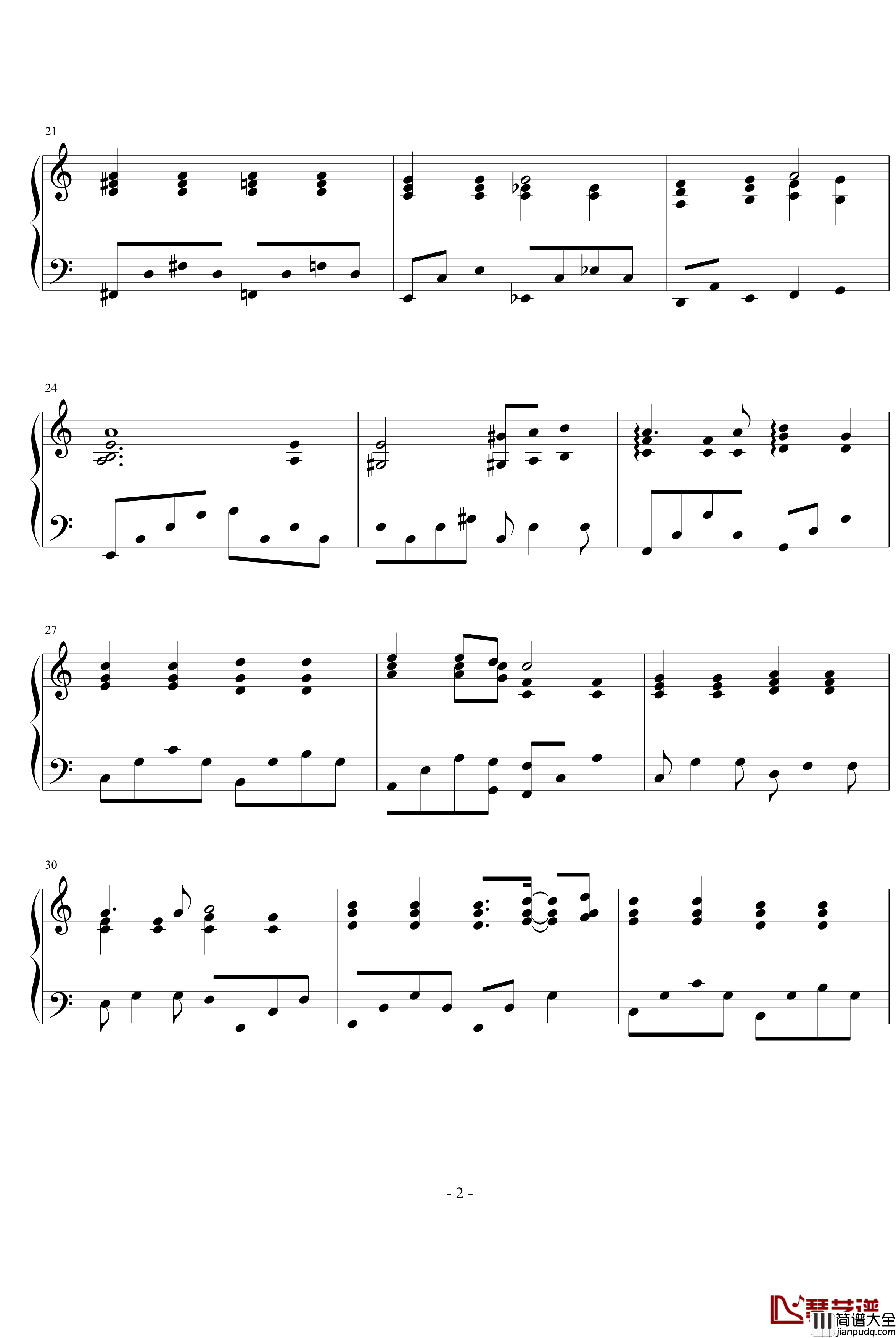 きみのこえ钢琴谱_动漫影视