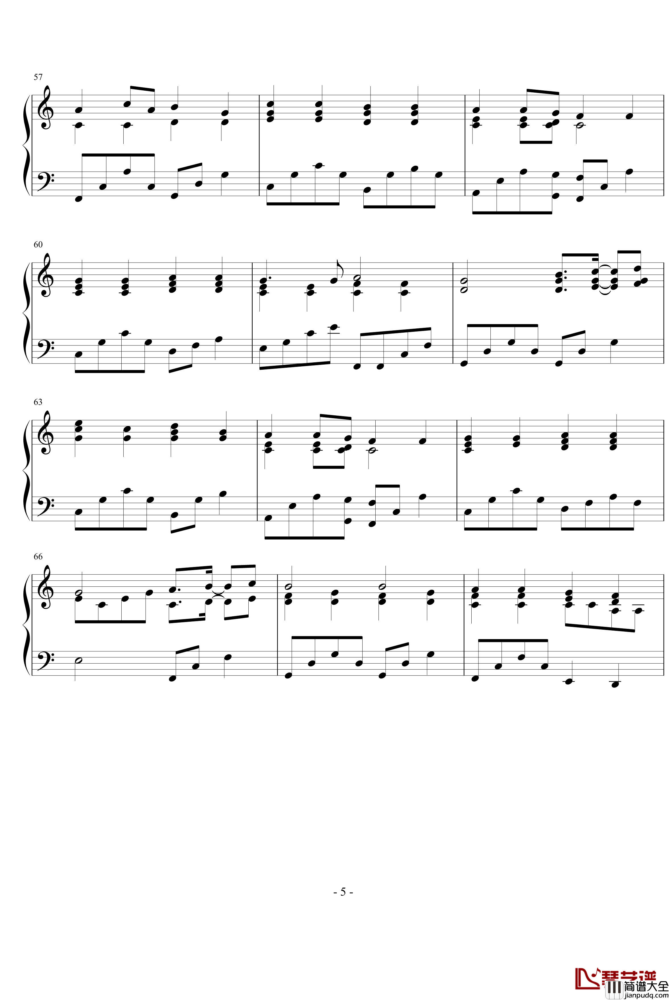 きみのこえ钢琴谱_动漫影视