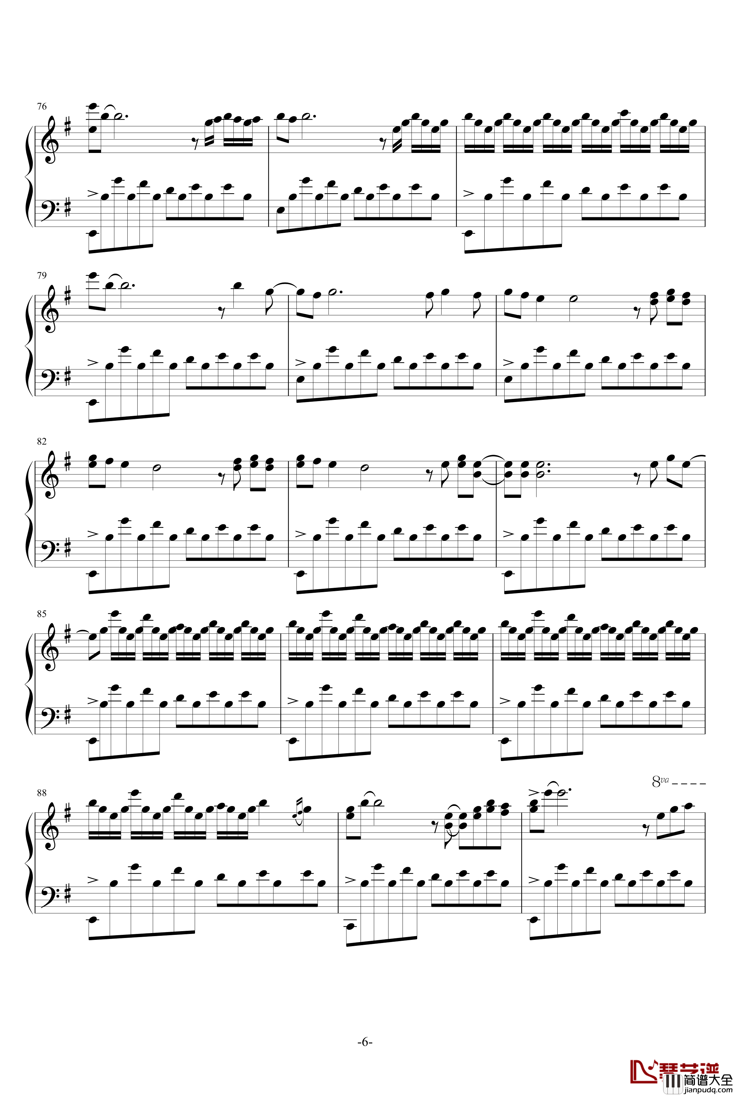 二月海钢琴谱_February_Sea_George_Winston