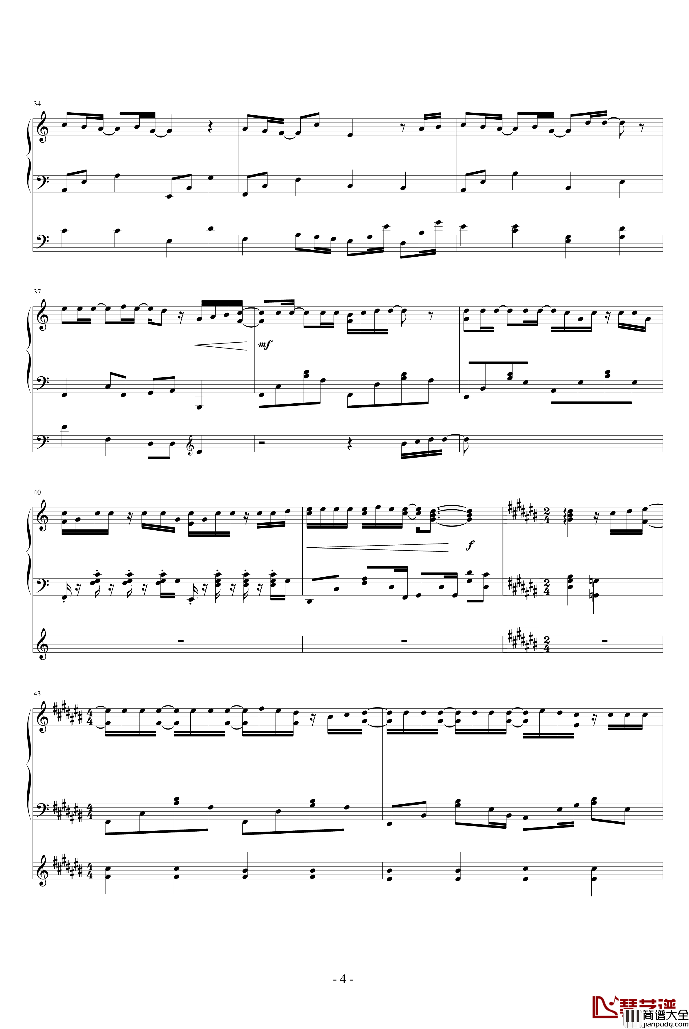 说好的幸福呢钢琴谱_弹唱_周杰伦