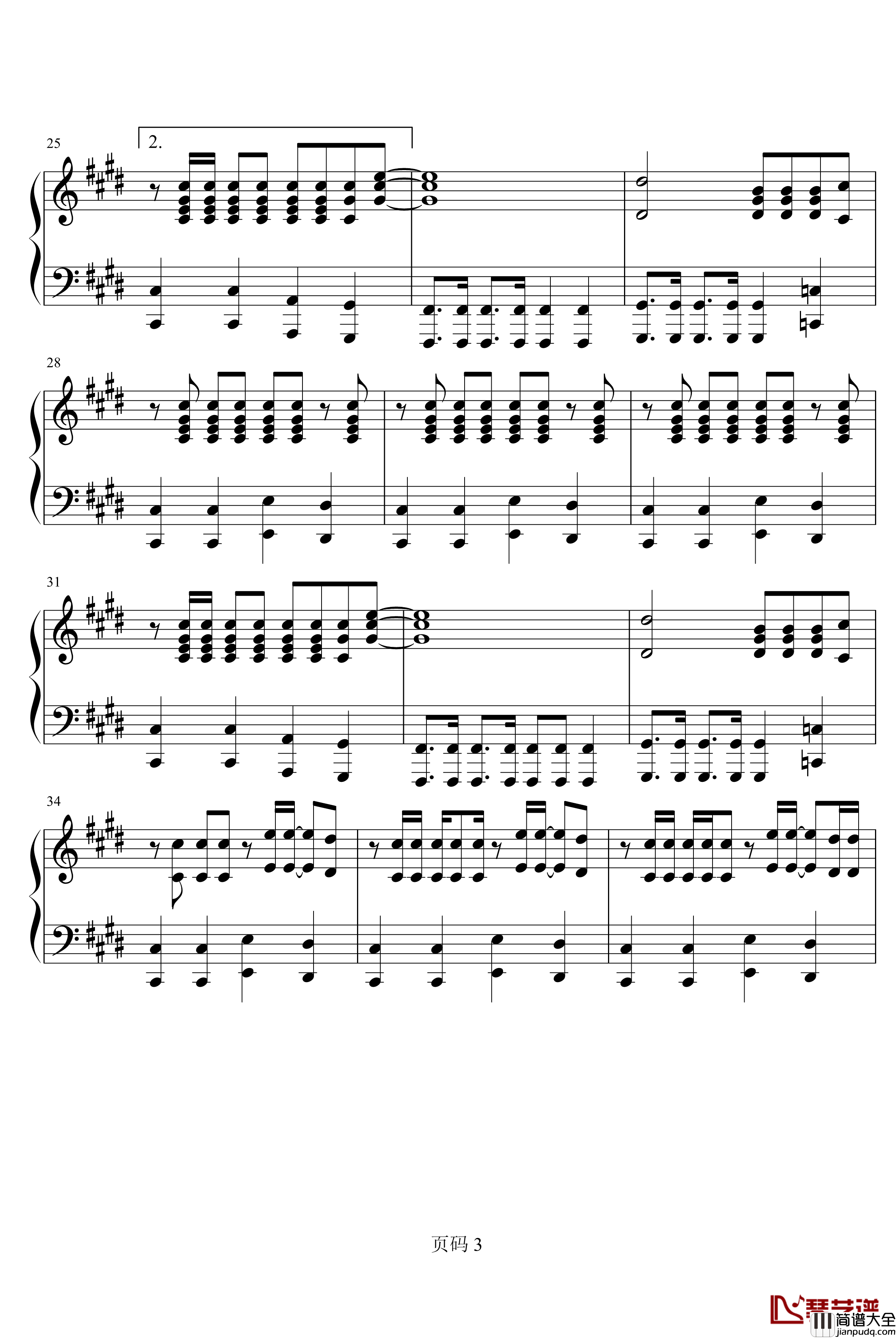 咒文Mirotic钢琴谱_东方神起