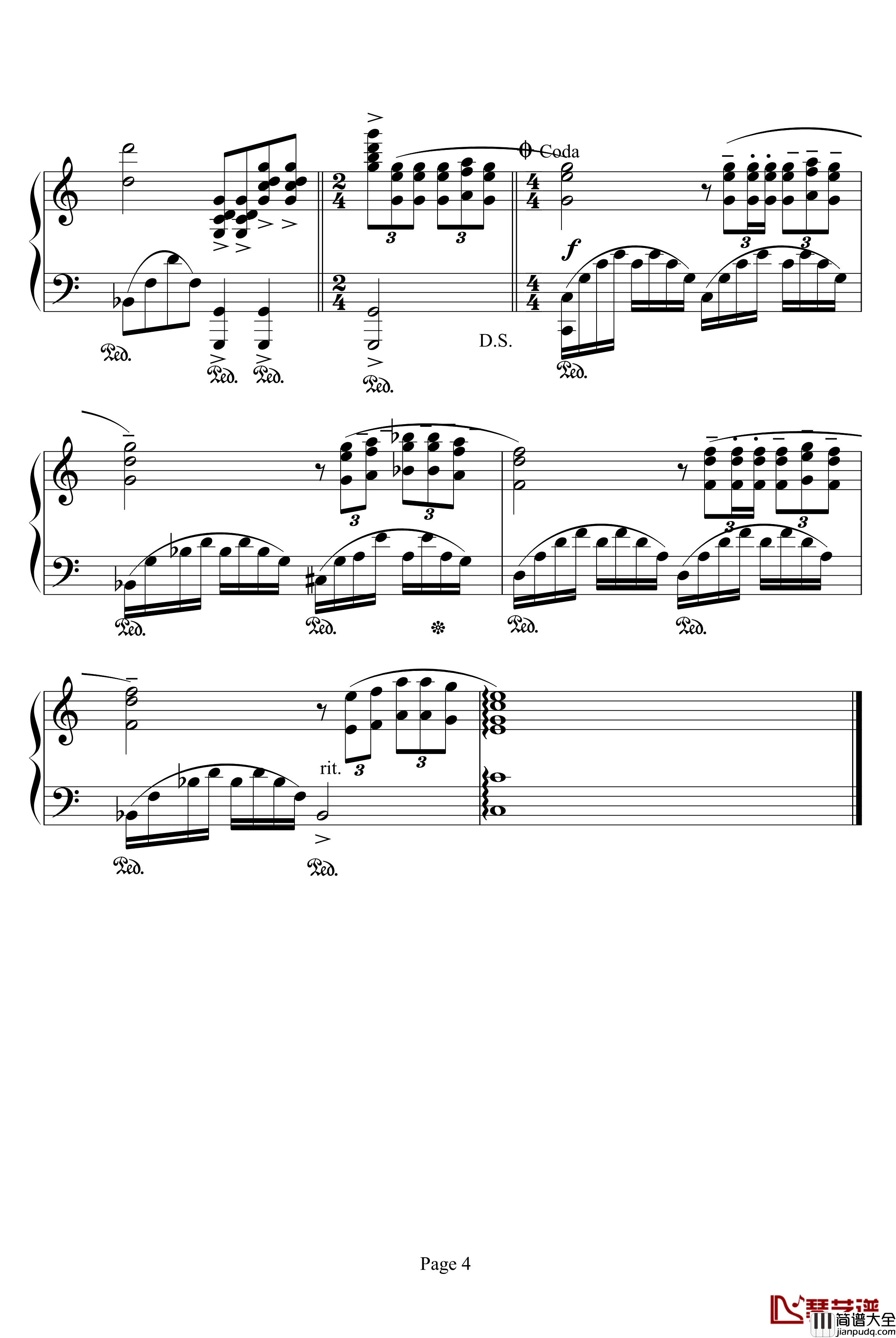 渔光曲钢琴谱_克莱德曼