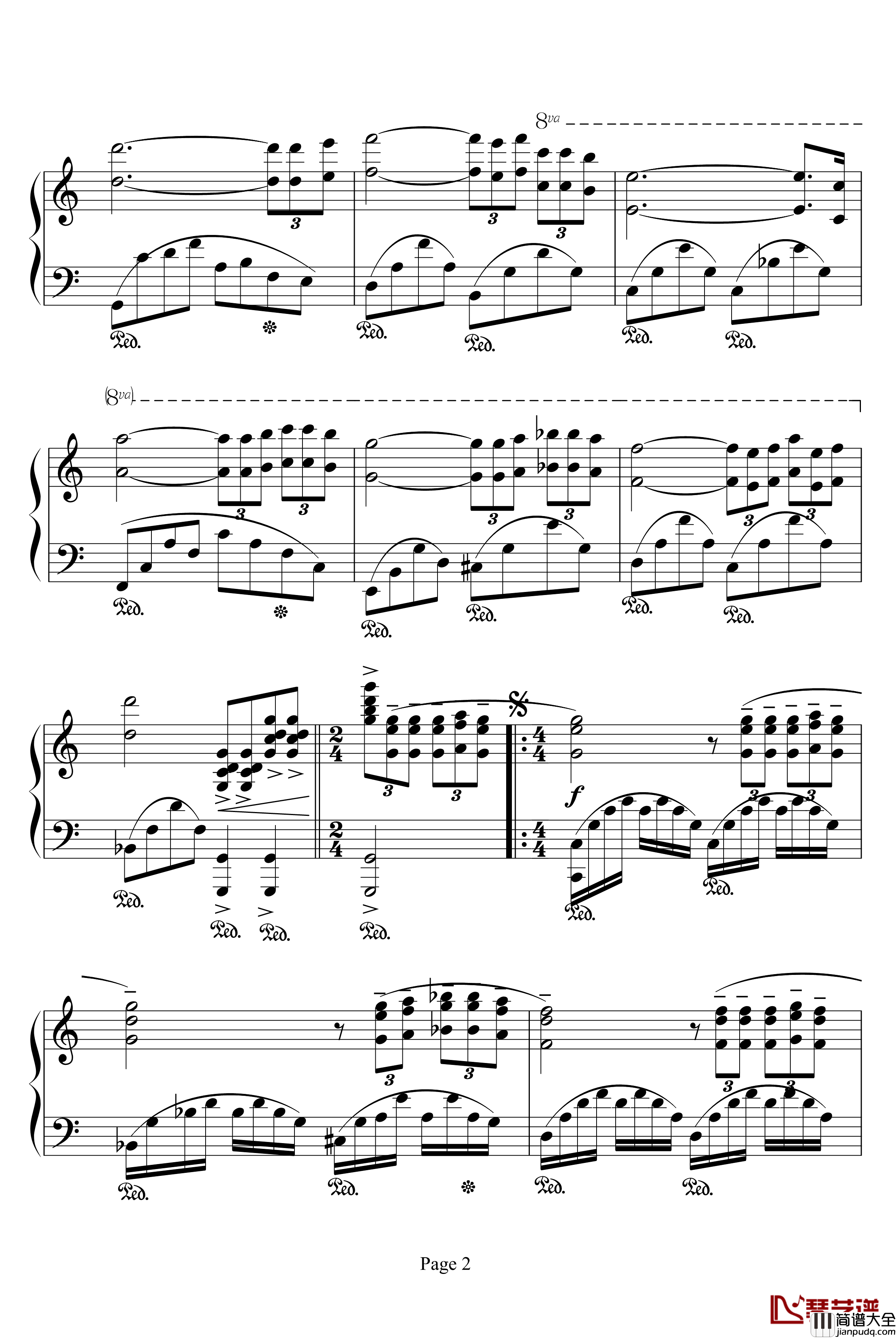 渔光曲钢琴谱_克莱德曼