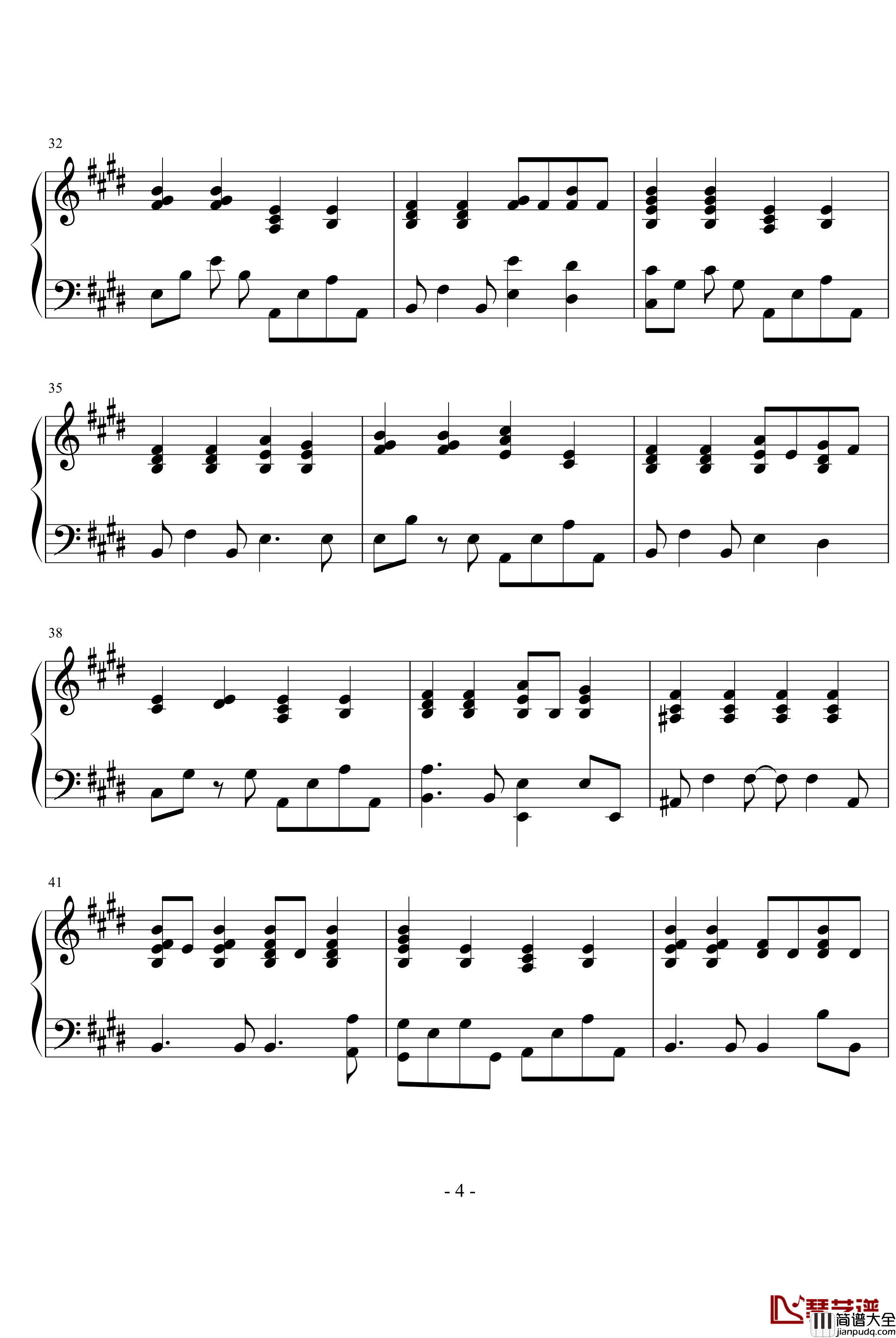 天使的旋律钢琴谱_天使たちのメロディー__动漫影视