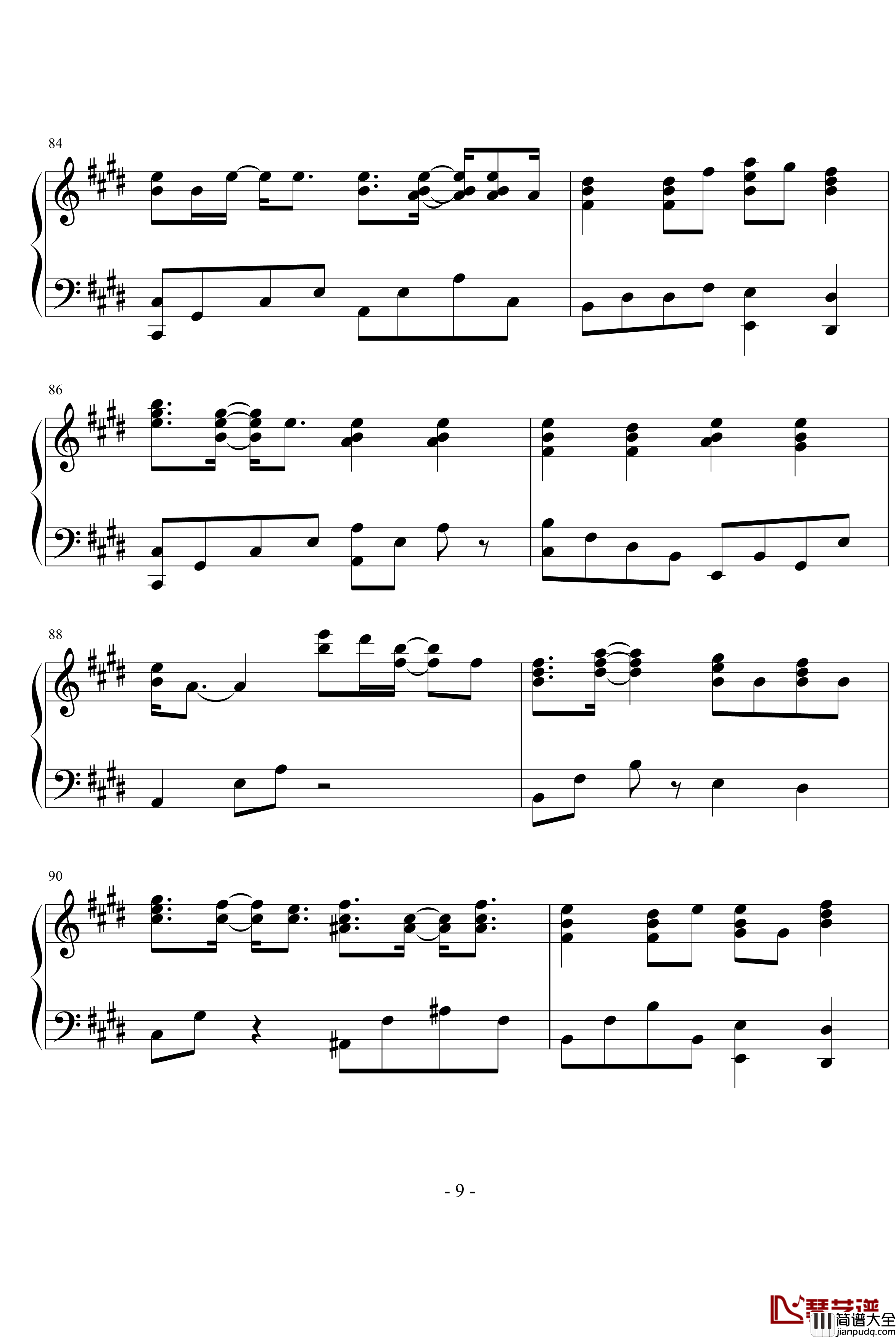 天使的旋律钢琴谱_天使たちのメロディー__动漫影视