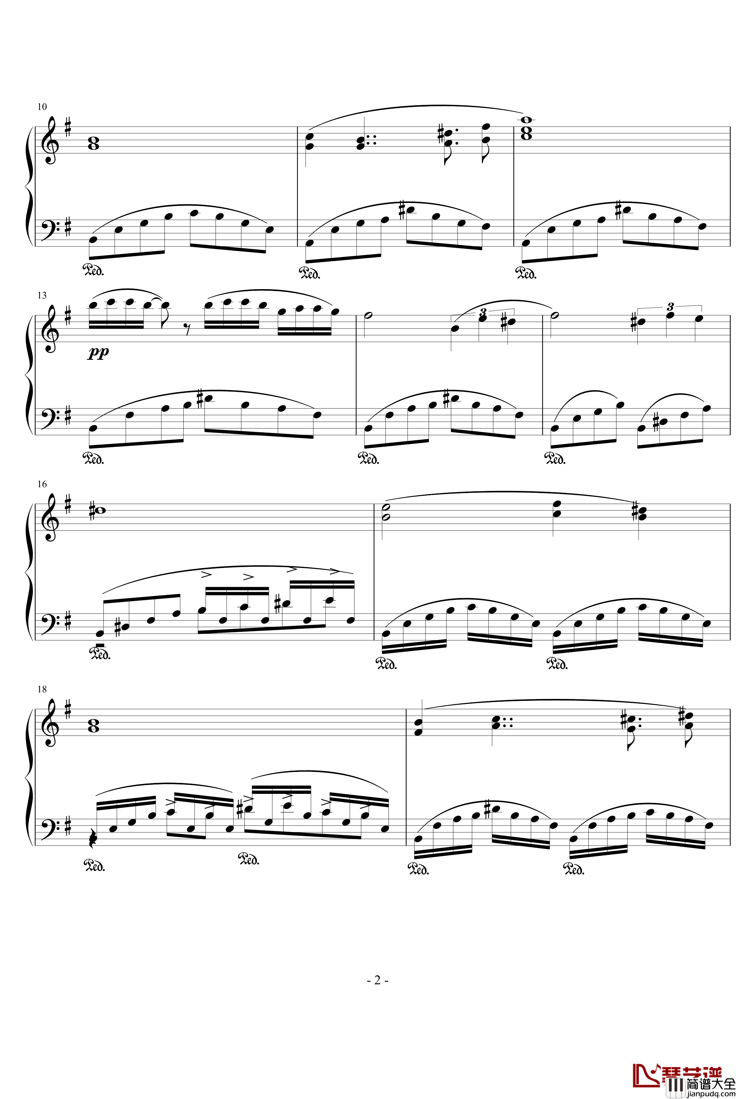 心海中的缠绵钢琴谱_prince664592