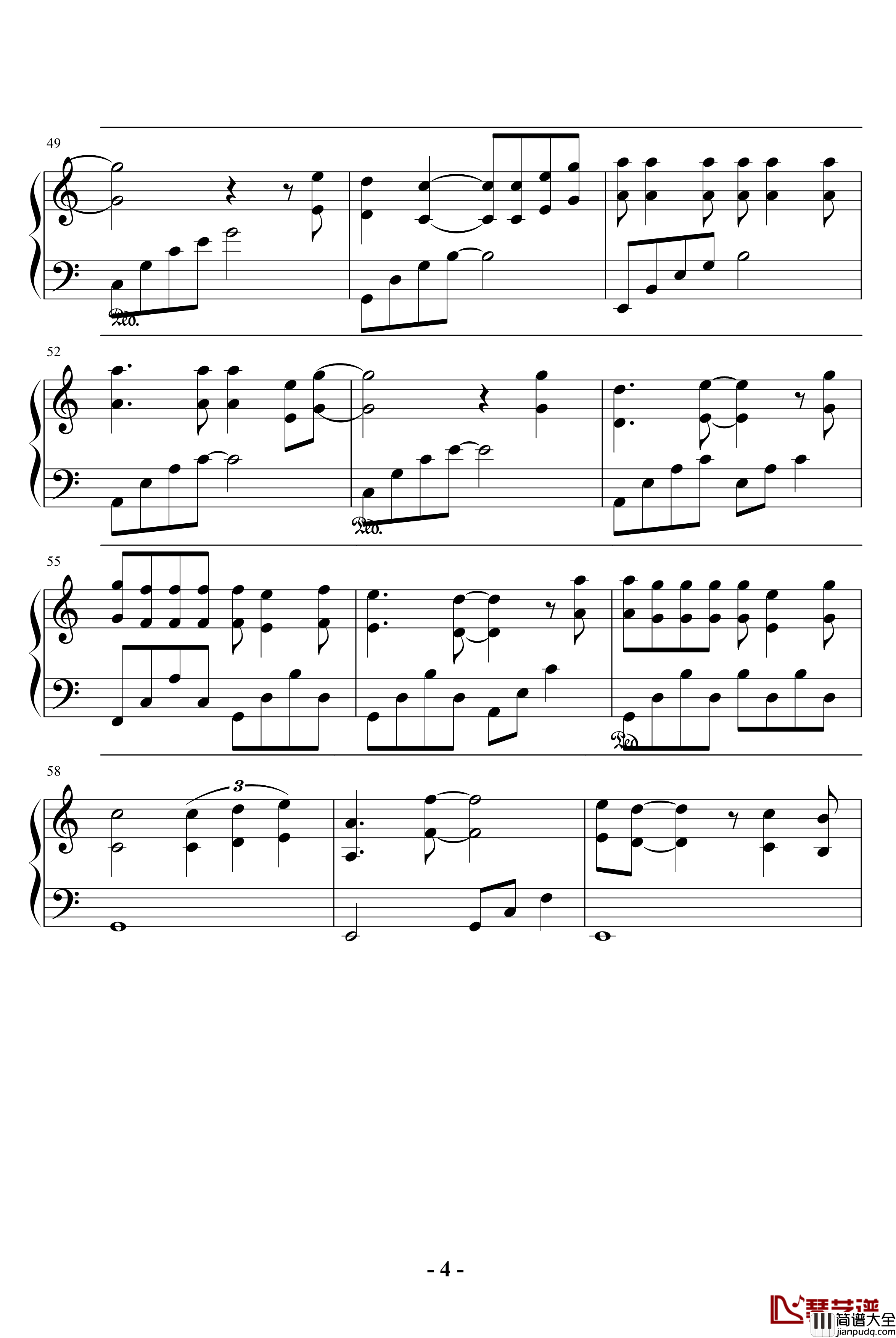 假如真的再有个约会钢琴谱_蒋嘉莹