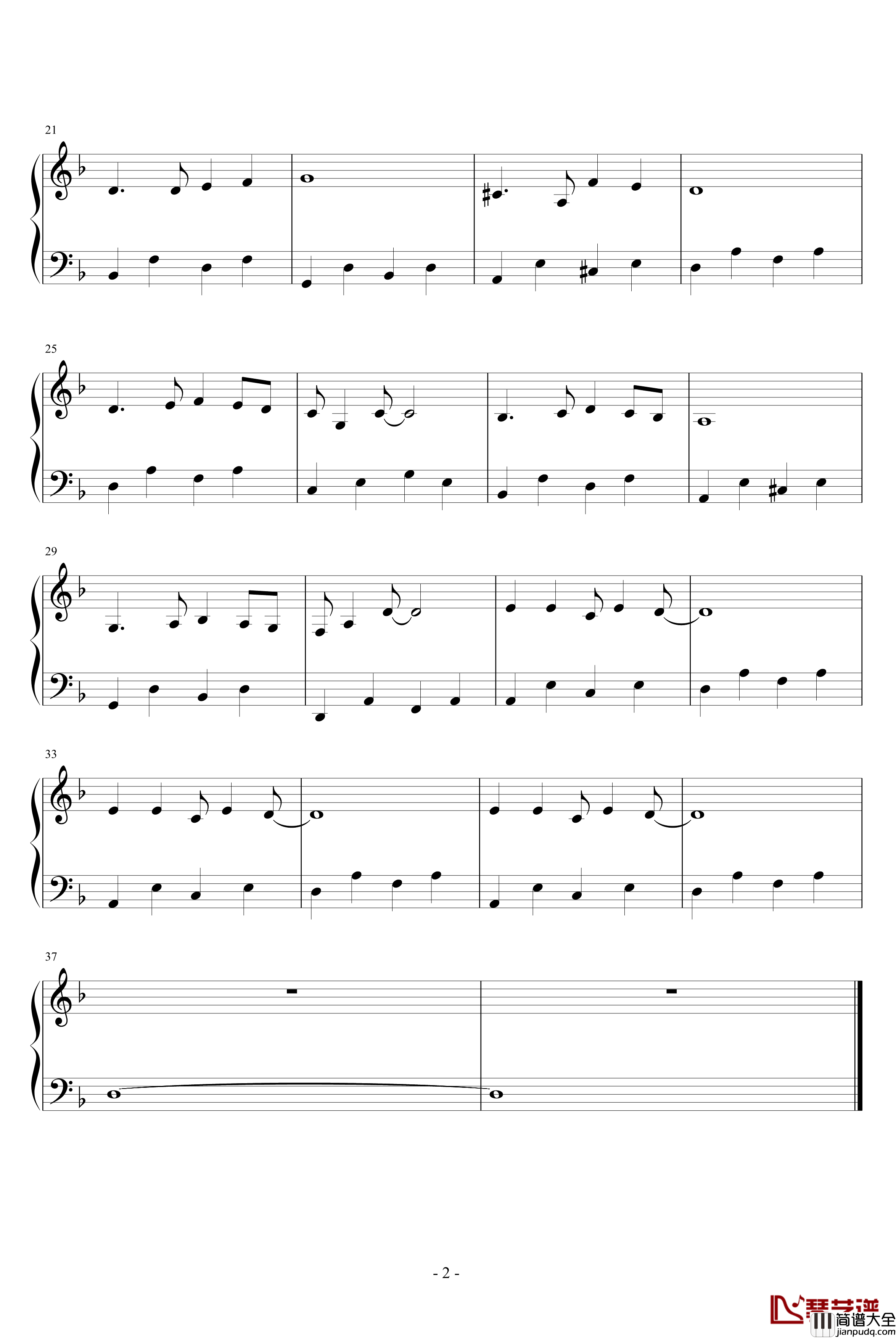 离别曲钢琴谱_晴天2008