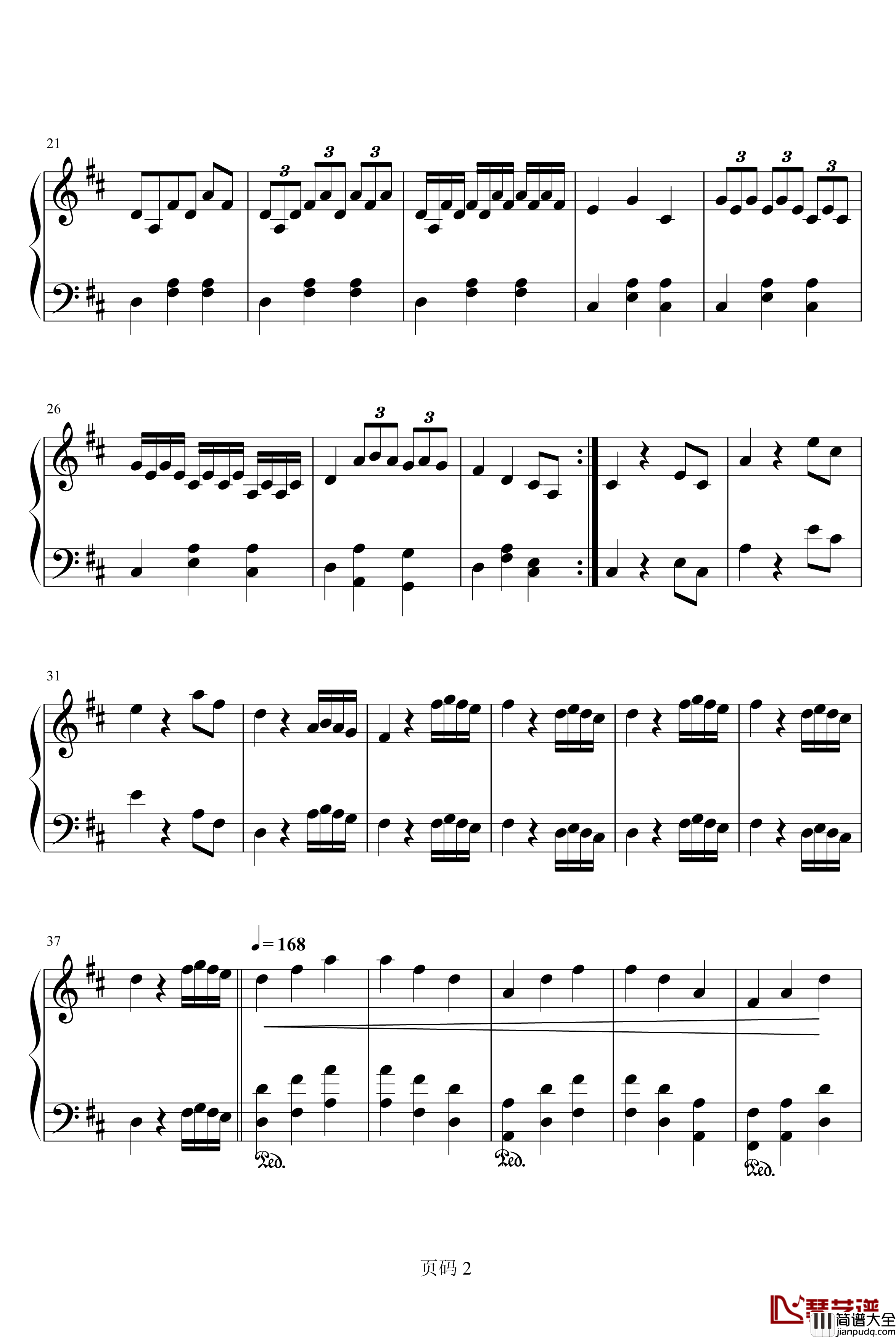 小步舞曲与嬉游曲钢琴谱_jsxuyichen