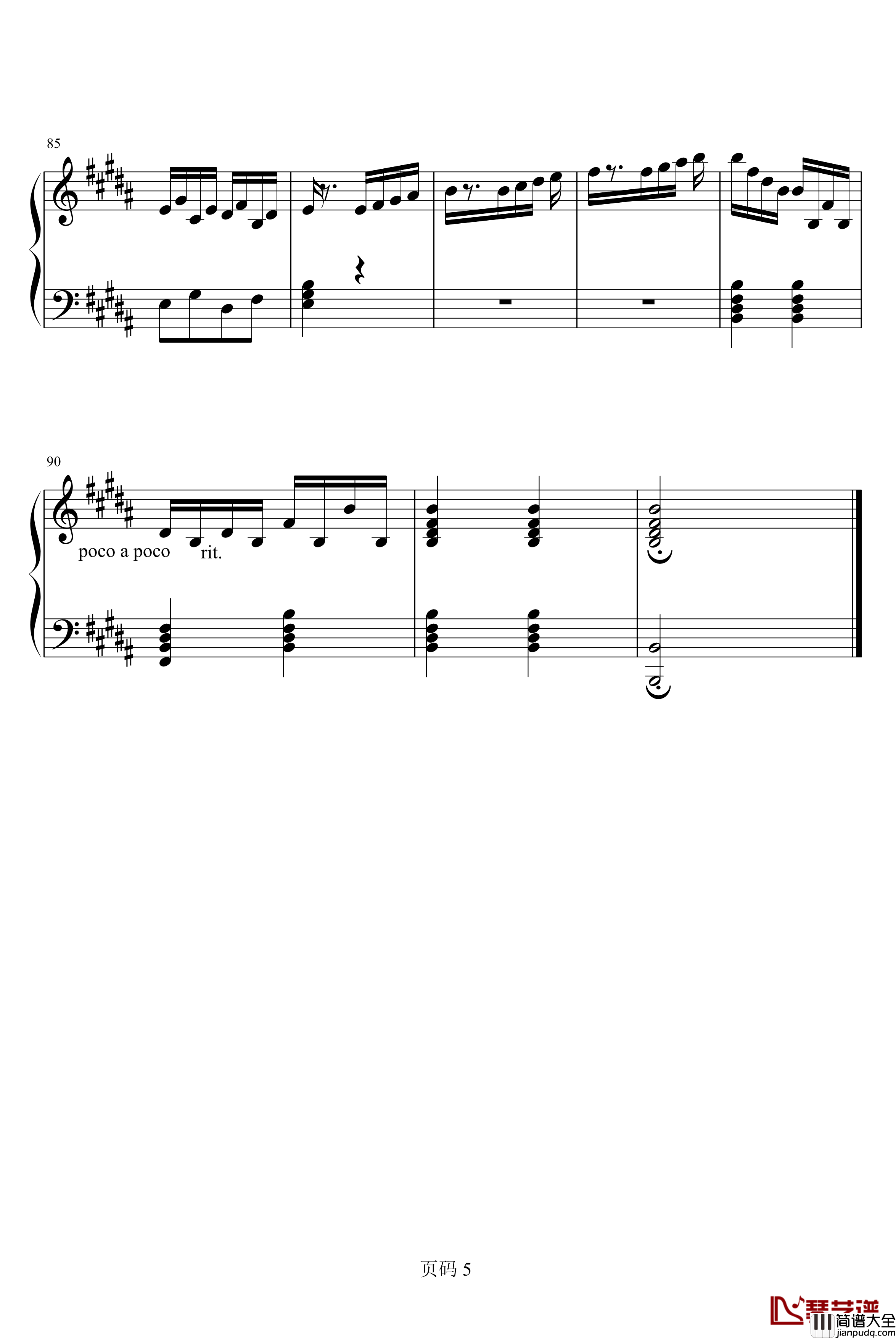 小步舞曲与嬉游曲钢琴谱_jsxuyichen