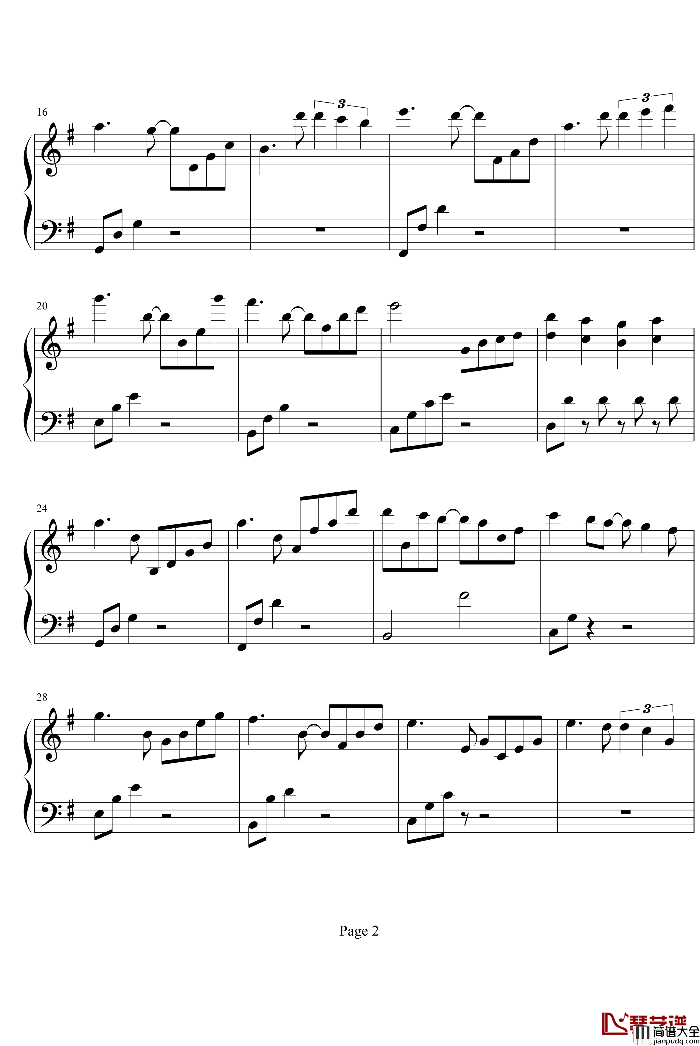 被遗忘的天使钢琴谱_梅迪·夏夫