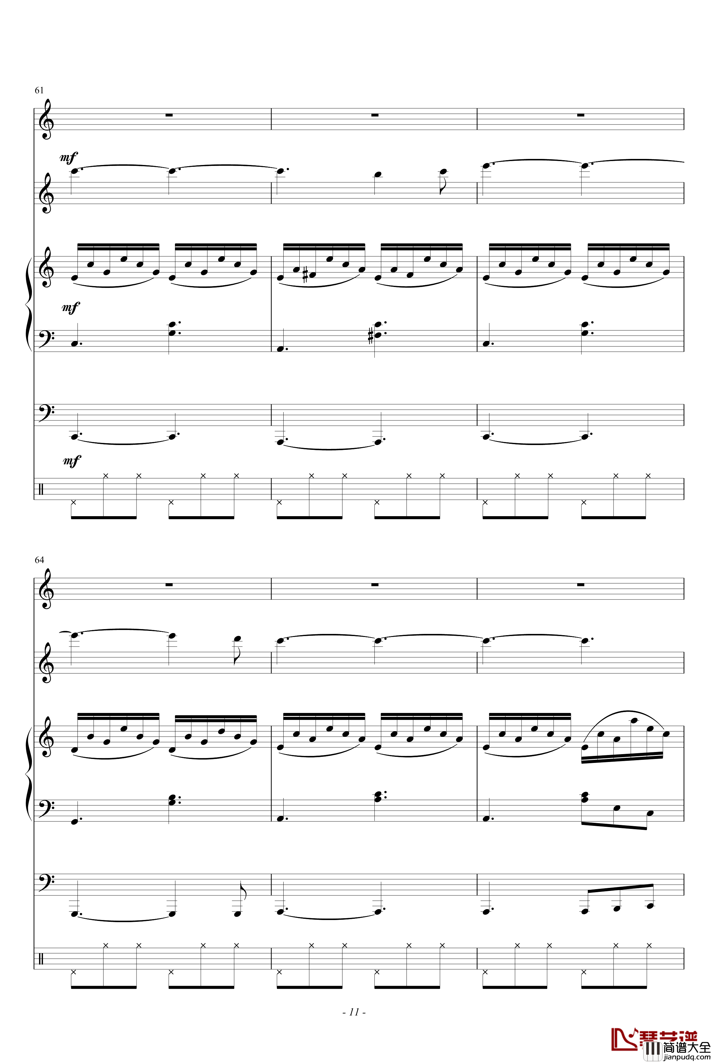 圣母颂钢琴谱_乐队谱_舒伯特