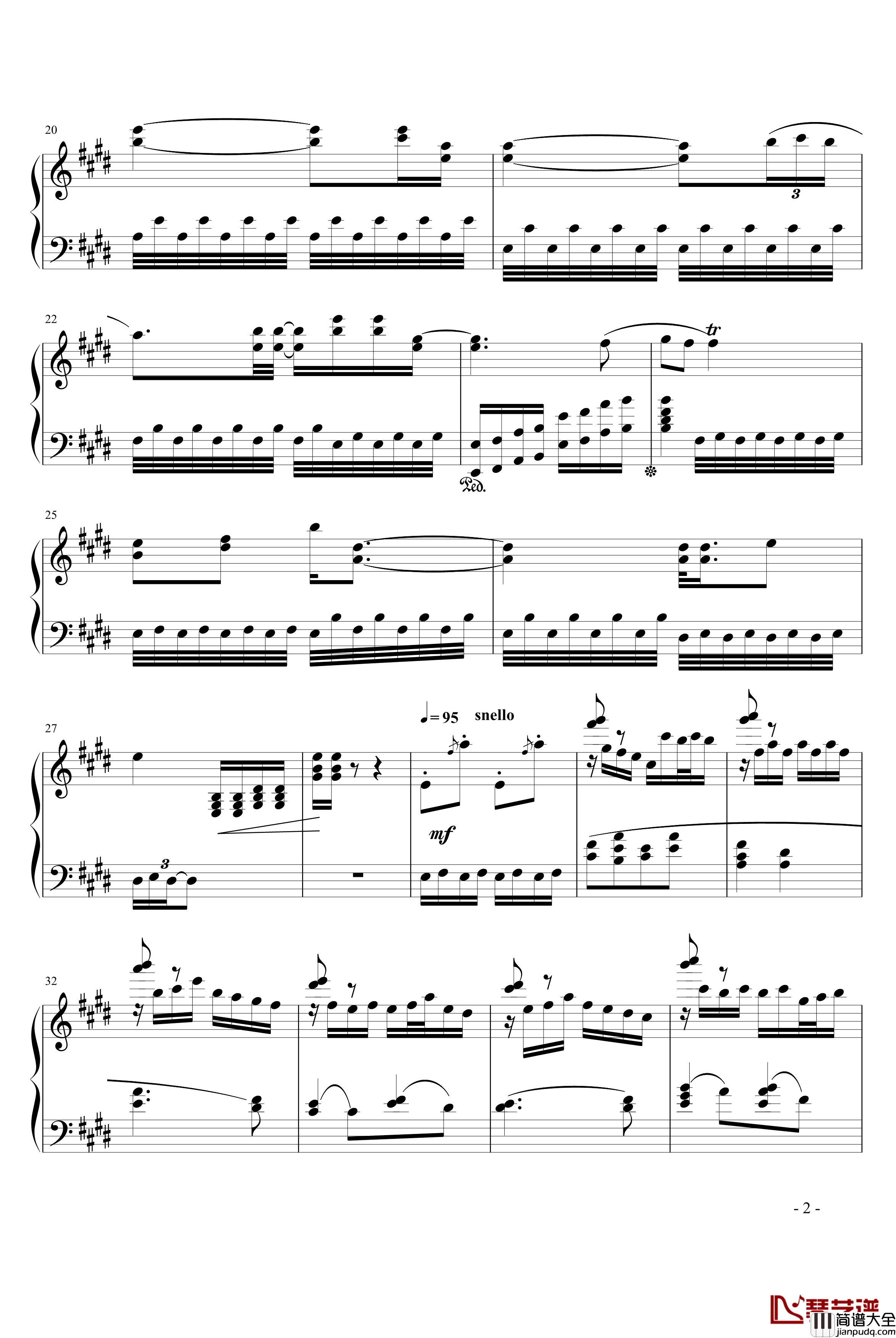 狂想曲钢琴谱_902chang