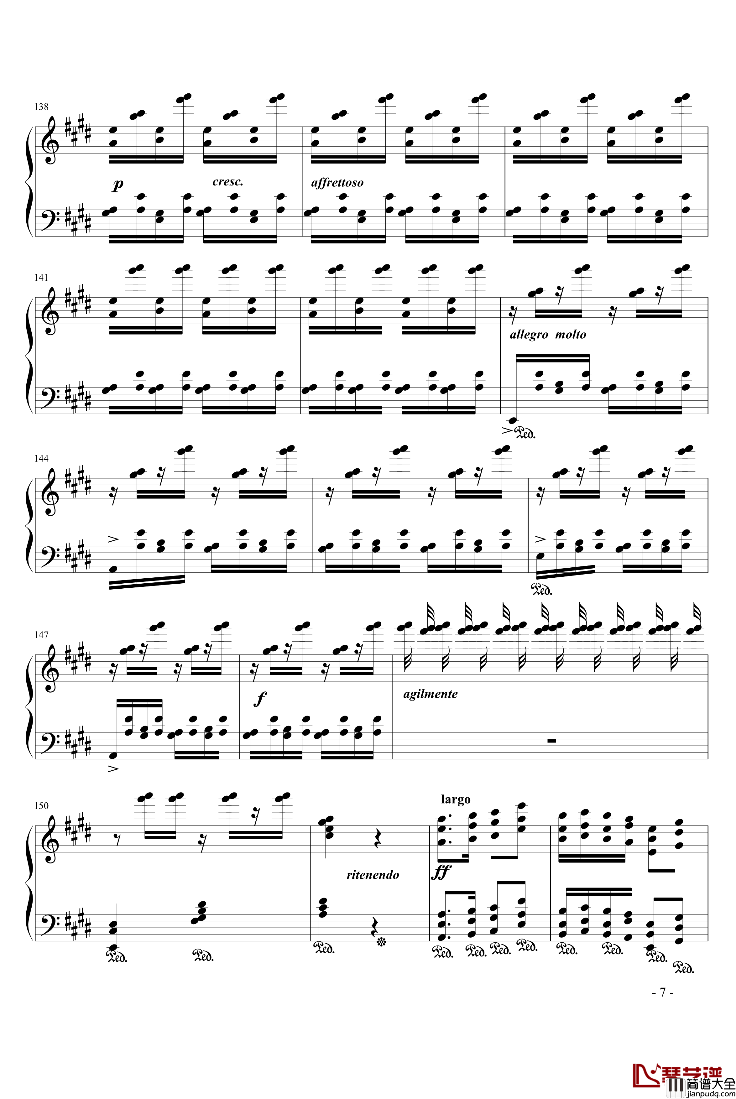 狂想曲钢琴谱_902chang