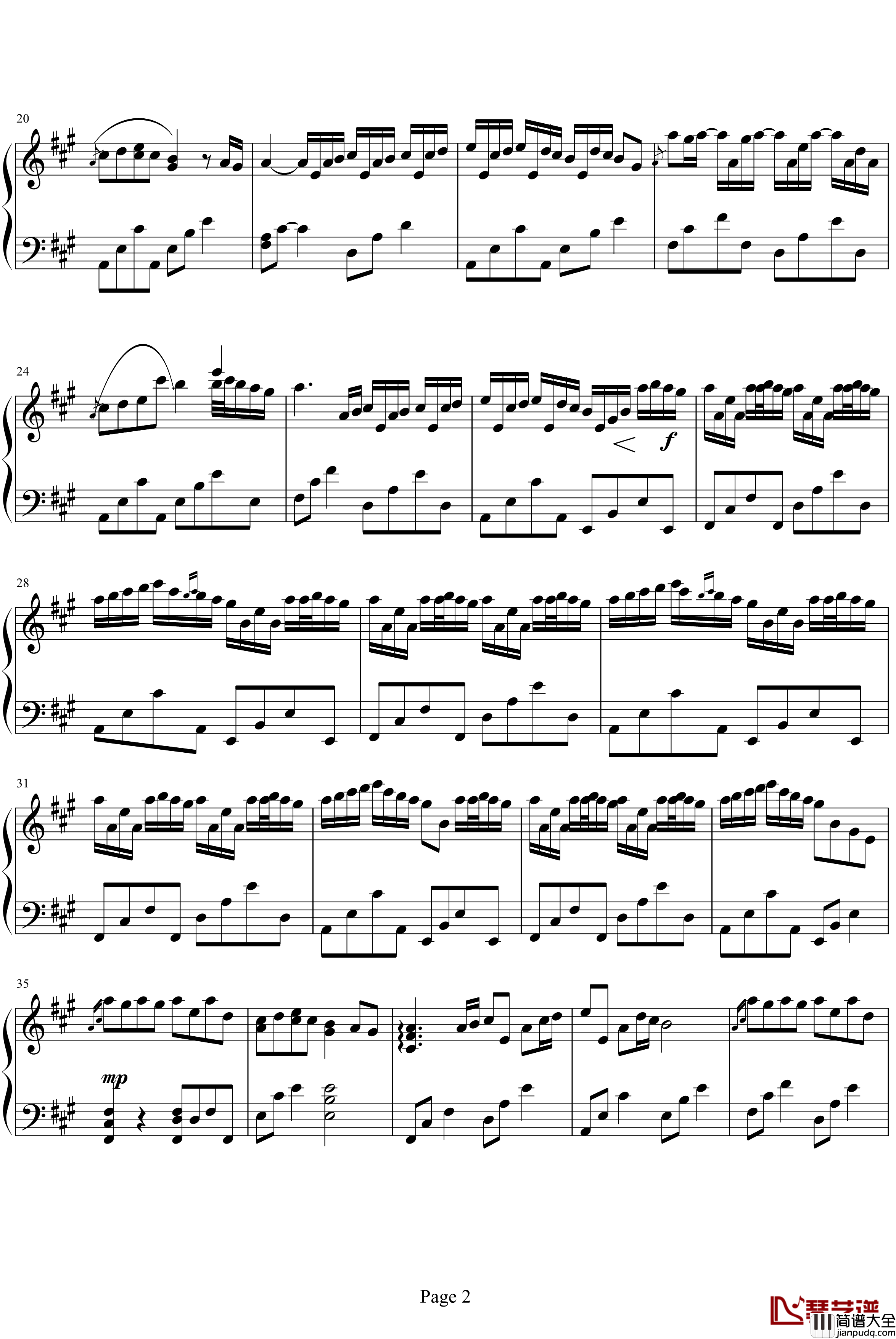 rive_flows_in_you钢琴谱_Yiruma