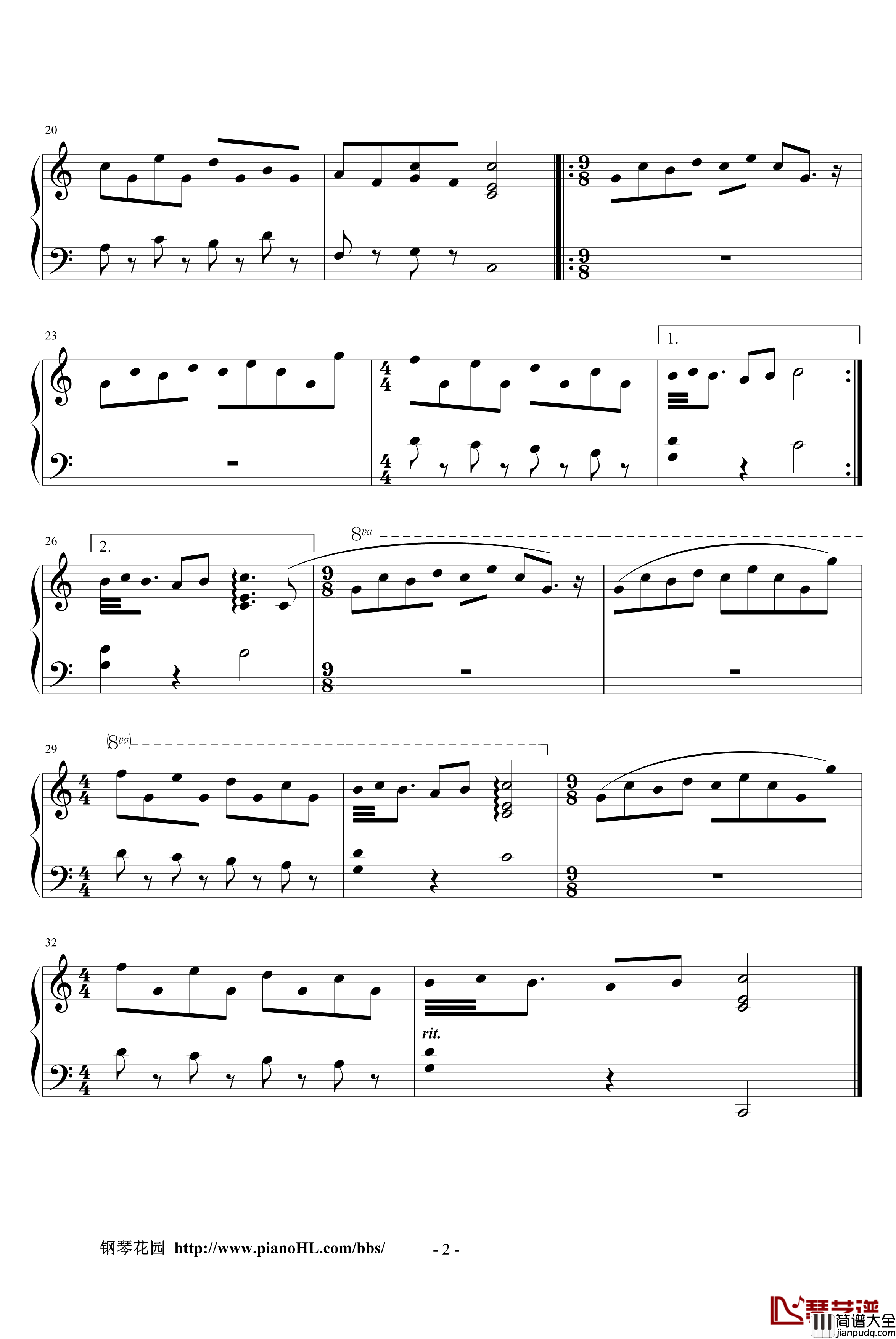 蓝色意识序曲钢琴谱_蓝色大门_美伦桂