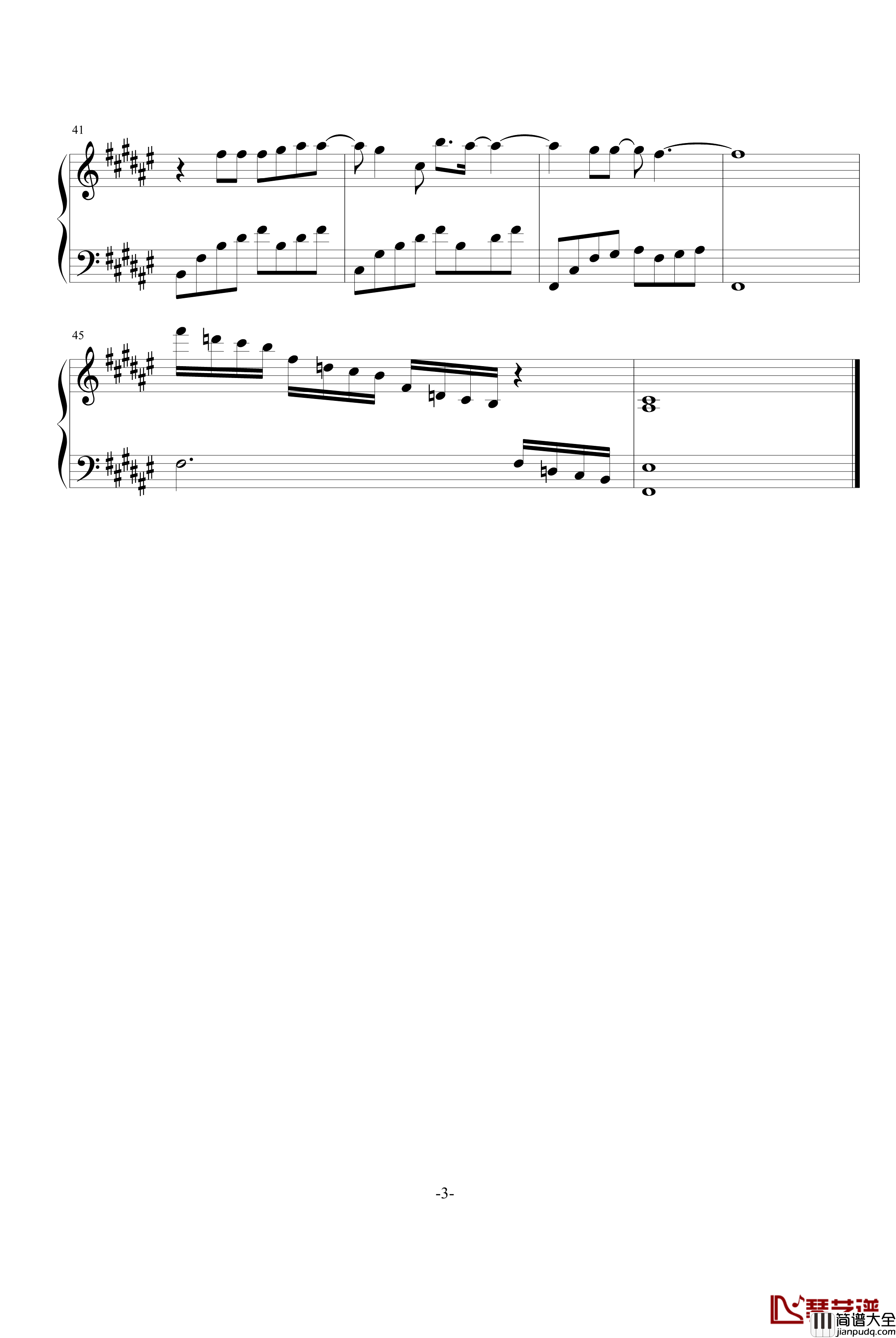 礼物钢琴谱_梁咏琪