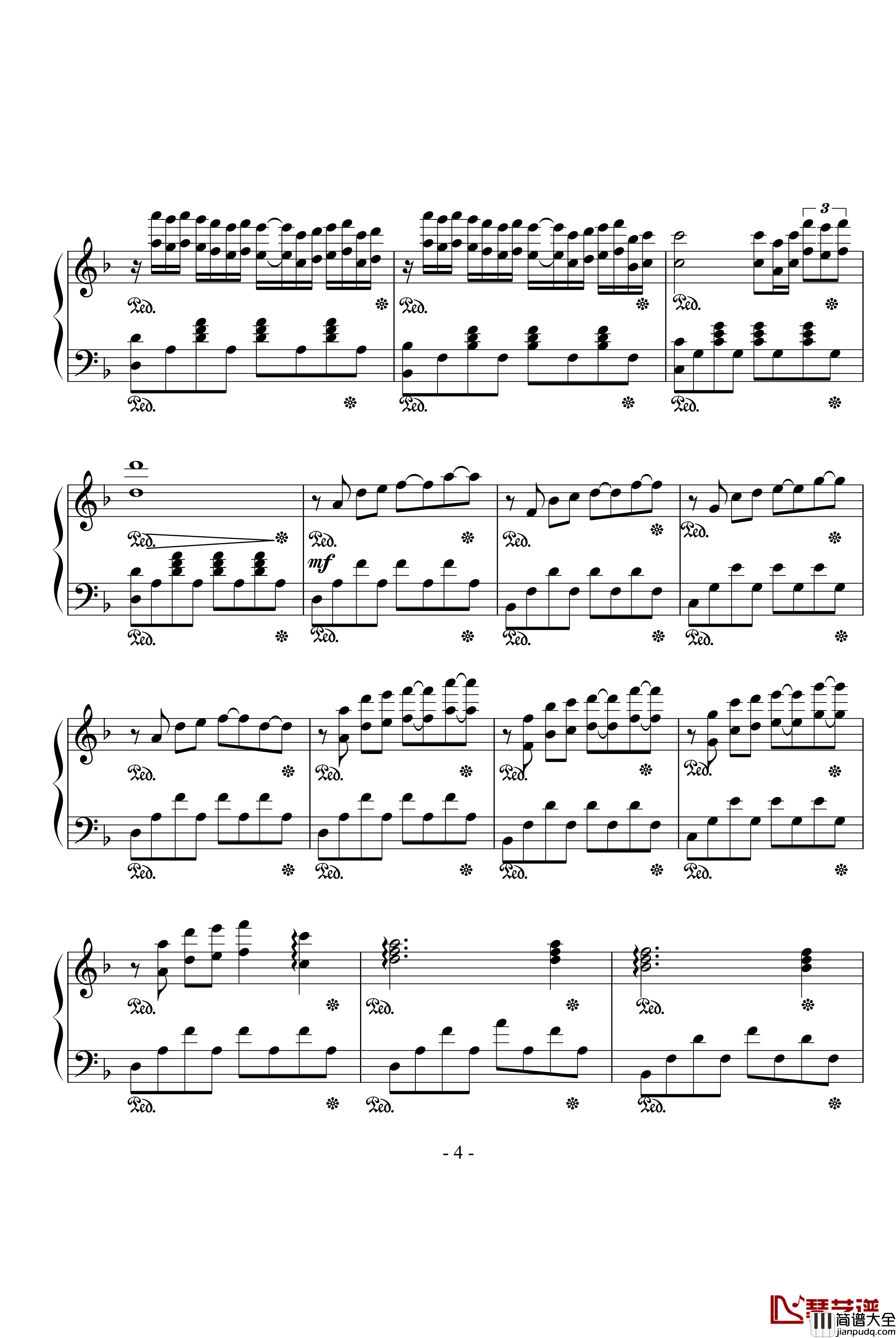 暗夜暧昧、夜未央钢琴谱_Araneida